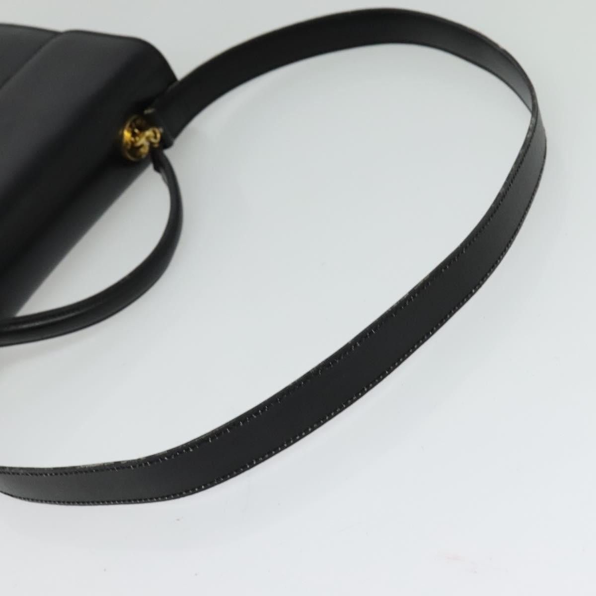 Celine CELINE Hand Bag Leather Black Gold Size ONE SIZE - 9 Thumbnail