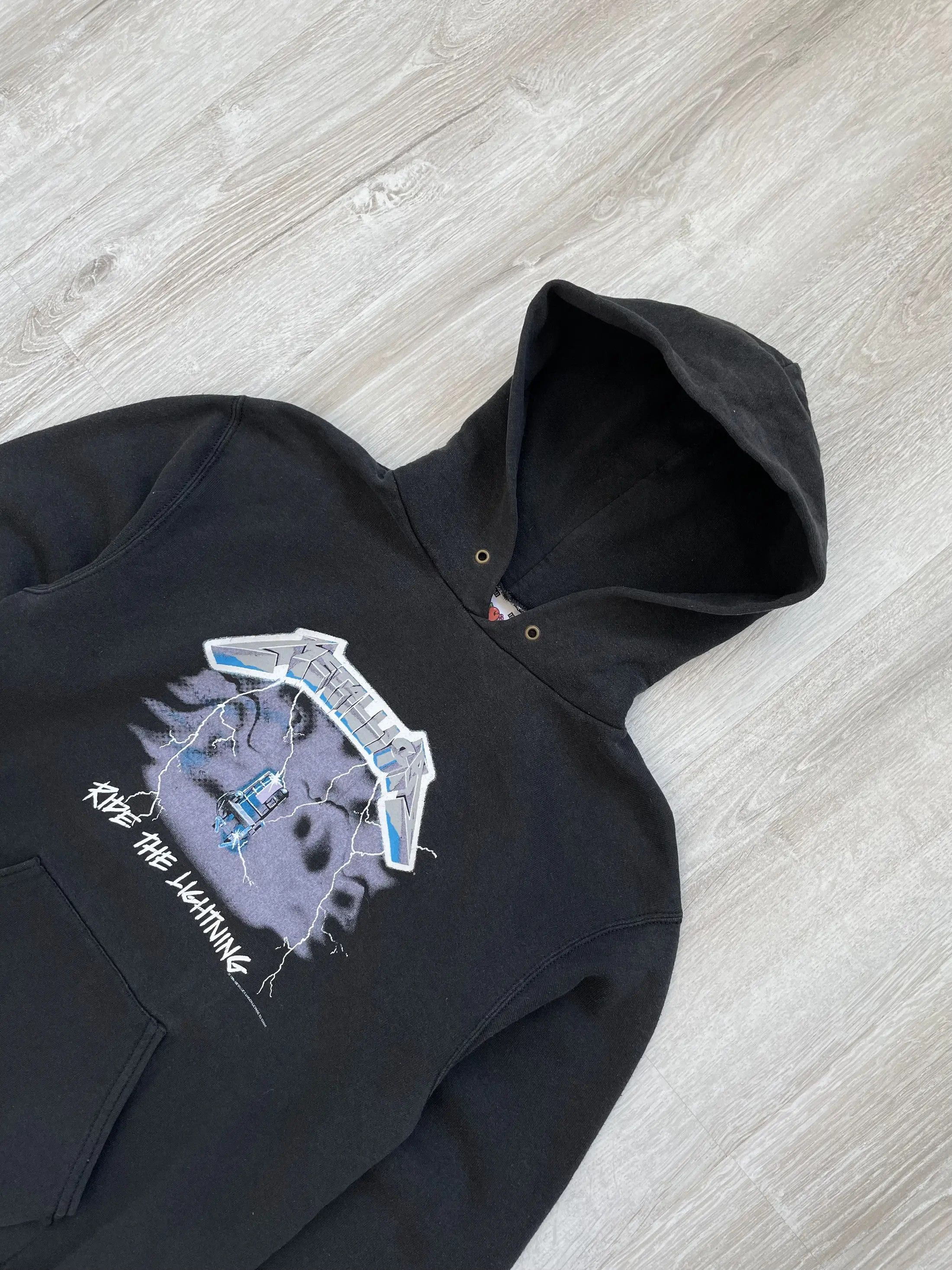 Band Tees Metallica Hoodie 1994 Big Logo Ride the Lightning Size US XS / EU 42 / 0 - 3 Thumbnail