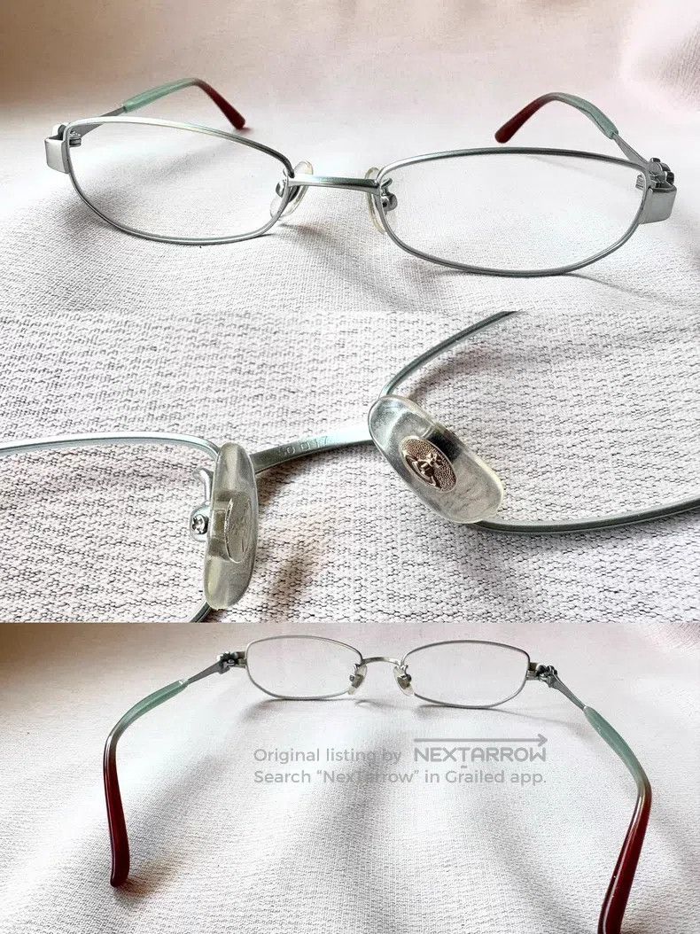 Vivienne Westwood Vivienne Westwood Silver-green cyber love skull glasses fr Size ONE SIZE - 3 Thumbnail