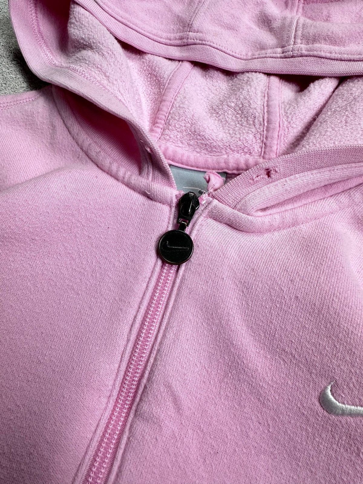 Nike Vintage 90s Nike Cute Zip Pink Hoodie L Size L / US 10 / IT 46 - 2 Thumbnail
