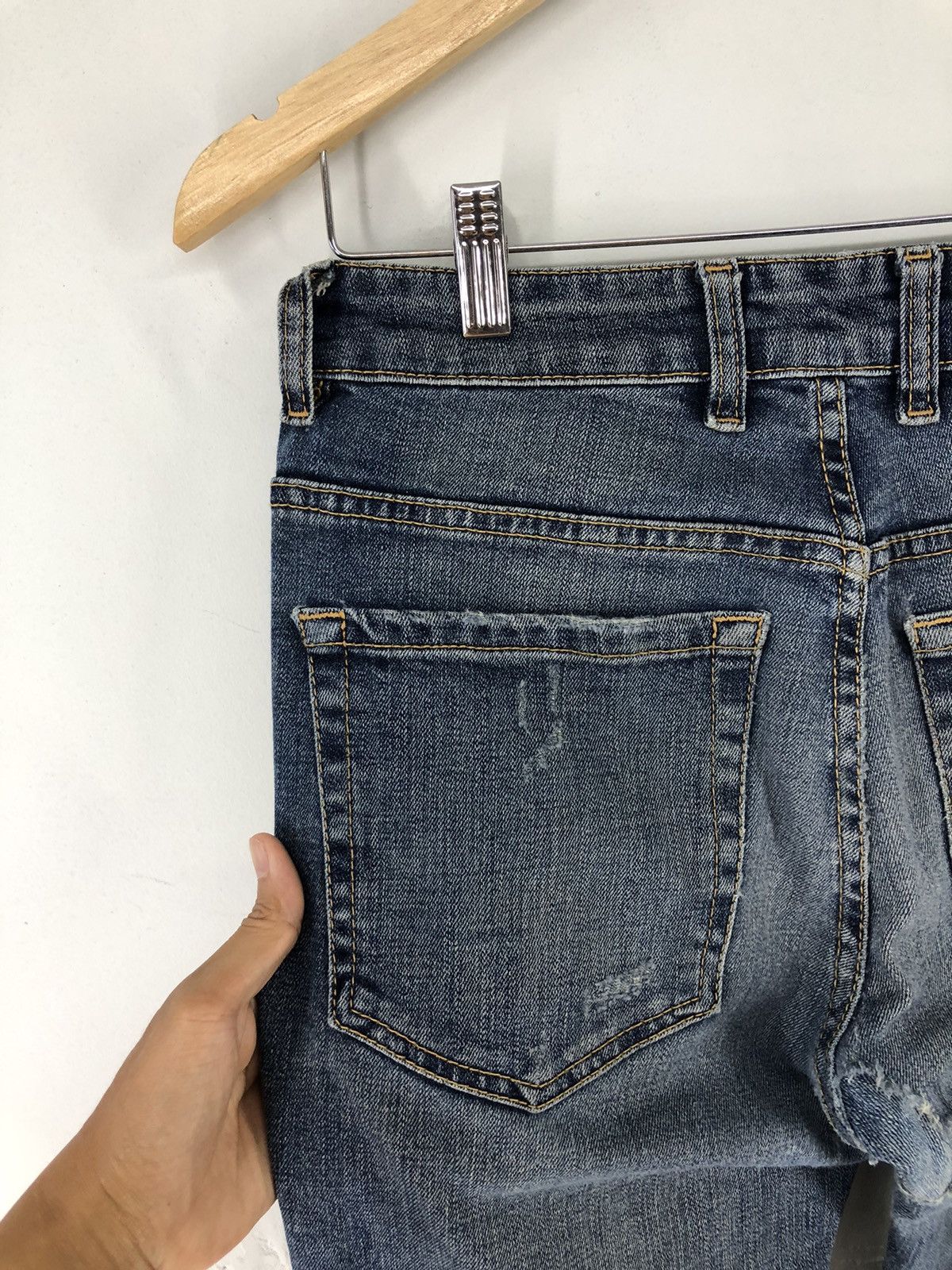 Represent Clo. Represent Destroyer Denim Rockstar Blue Skinny Jeans Size US 28 / EU 44 - 15 Thumbnail
