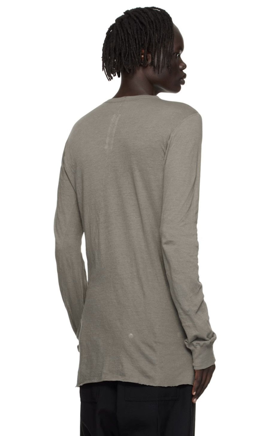 Rick Owens Drkshdw Rick Owens Under Layer Long Sleeve Tee (Gray) Size US XL / EU 56 / 4 - 8 Thumbnail
