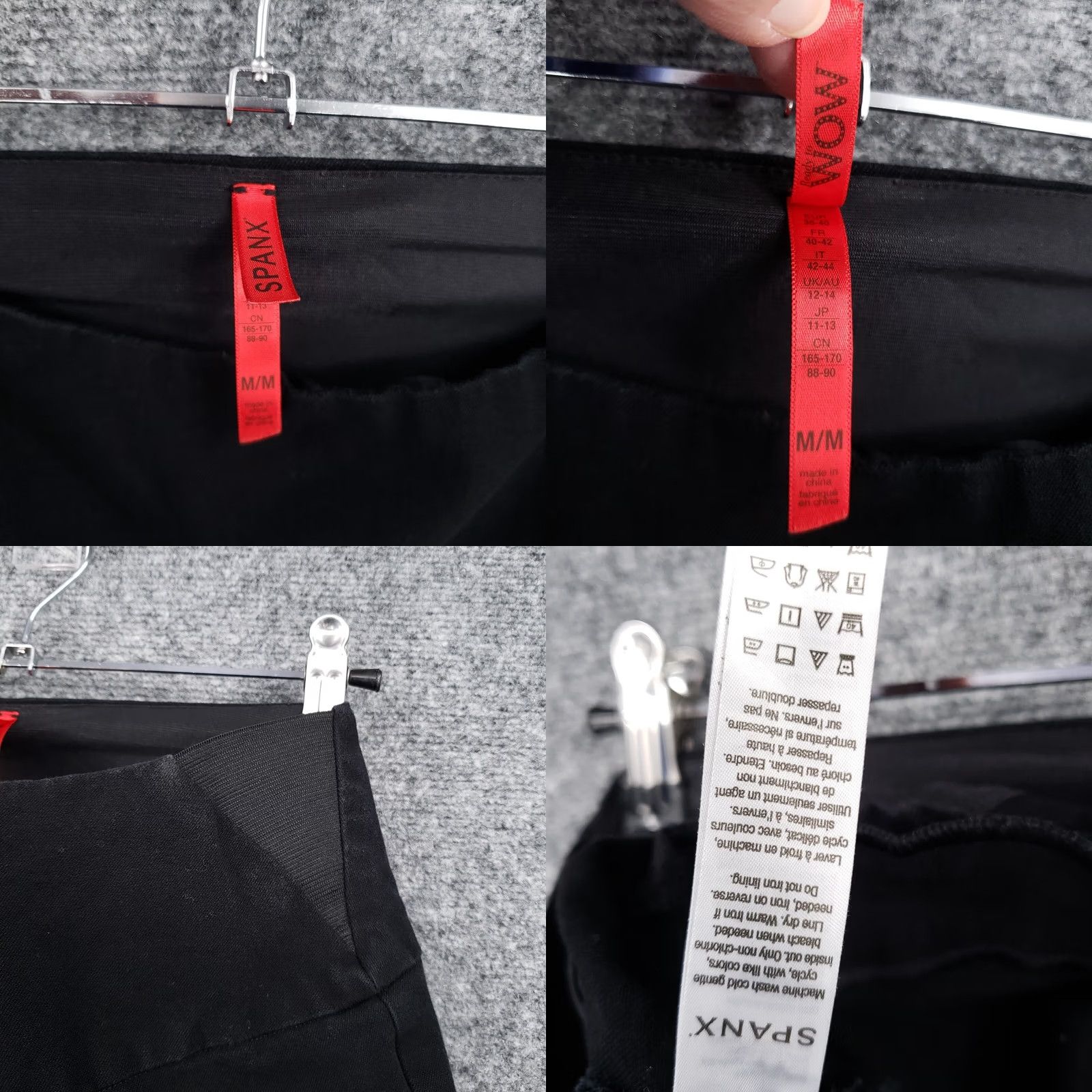 Spanx Spanx Leggings Womens M Black Stretch Twill Pants Ankle Zip Pull On Size 32" / US 10 / IT 46 - 8 Thumbnail