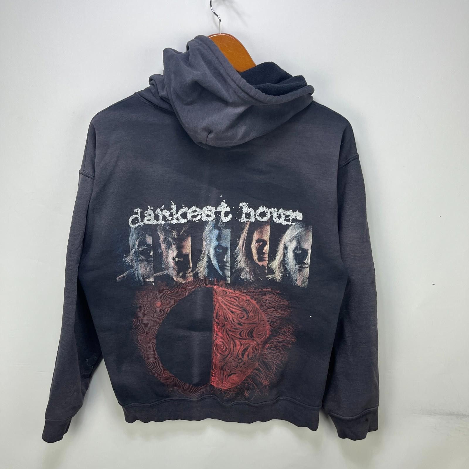 Gildan Vintage Darkest Hour Band Hoodie Medium Emo Y2K Hardcore Size US M / EU 48-50 / 2 - 1 Thumbnail