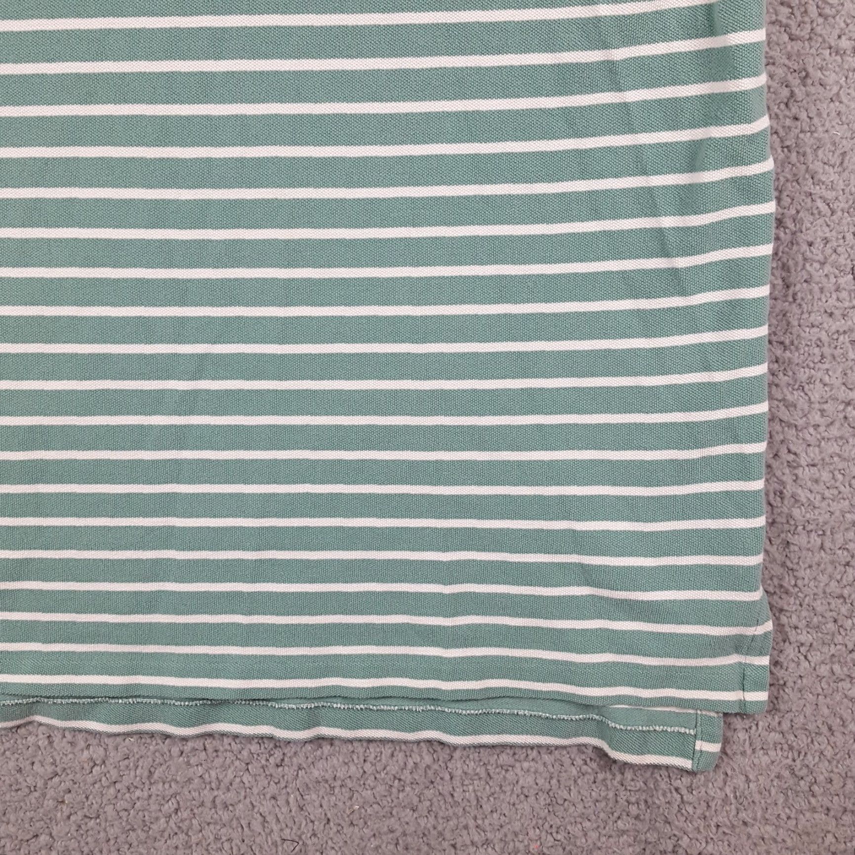 Ralph Lauren VINTAGE Ralph Lauren Striped Polo Shirt XL Seafoam Green Preppy Grunge Skate 90s Mens Size US XL / EU 56 / 4 - 3 Thumbnail