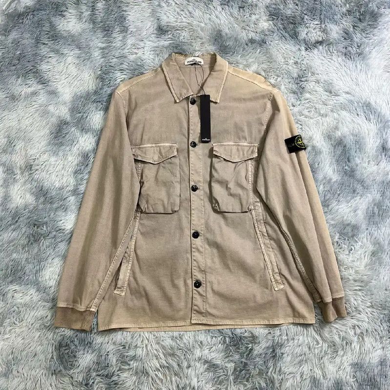 Stone Island Stone Island Beige Long Sleeve Jacket for Men 0089 Size US XXL / EU 58 / 5 - 1 Thumbnail
