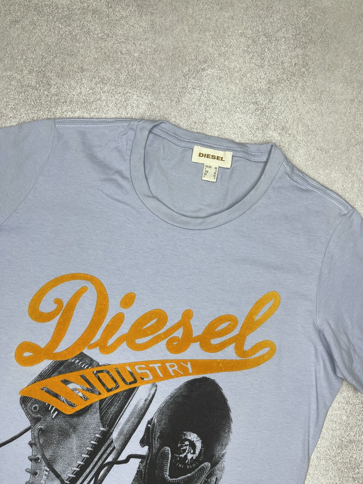 Diesel Diesel Industry Logo Sneakers Print T-Shirt Blue Big Logo Size US M / EU 48-50 / 2 - 4 Thumbnail