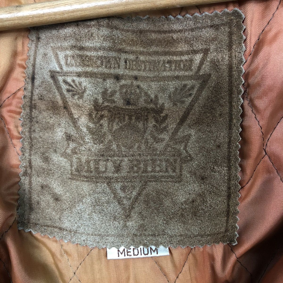 Japanese Brand 🔥VINTAGE GENUINE LEATHER BOMBER JACKET MUV BIRN ISSEY MIYAKE Size US M / EU 48-50 / 2 - 22 Thumbnail