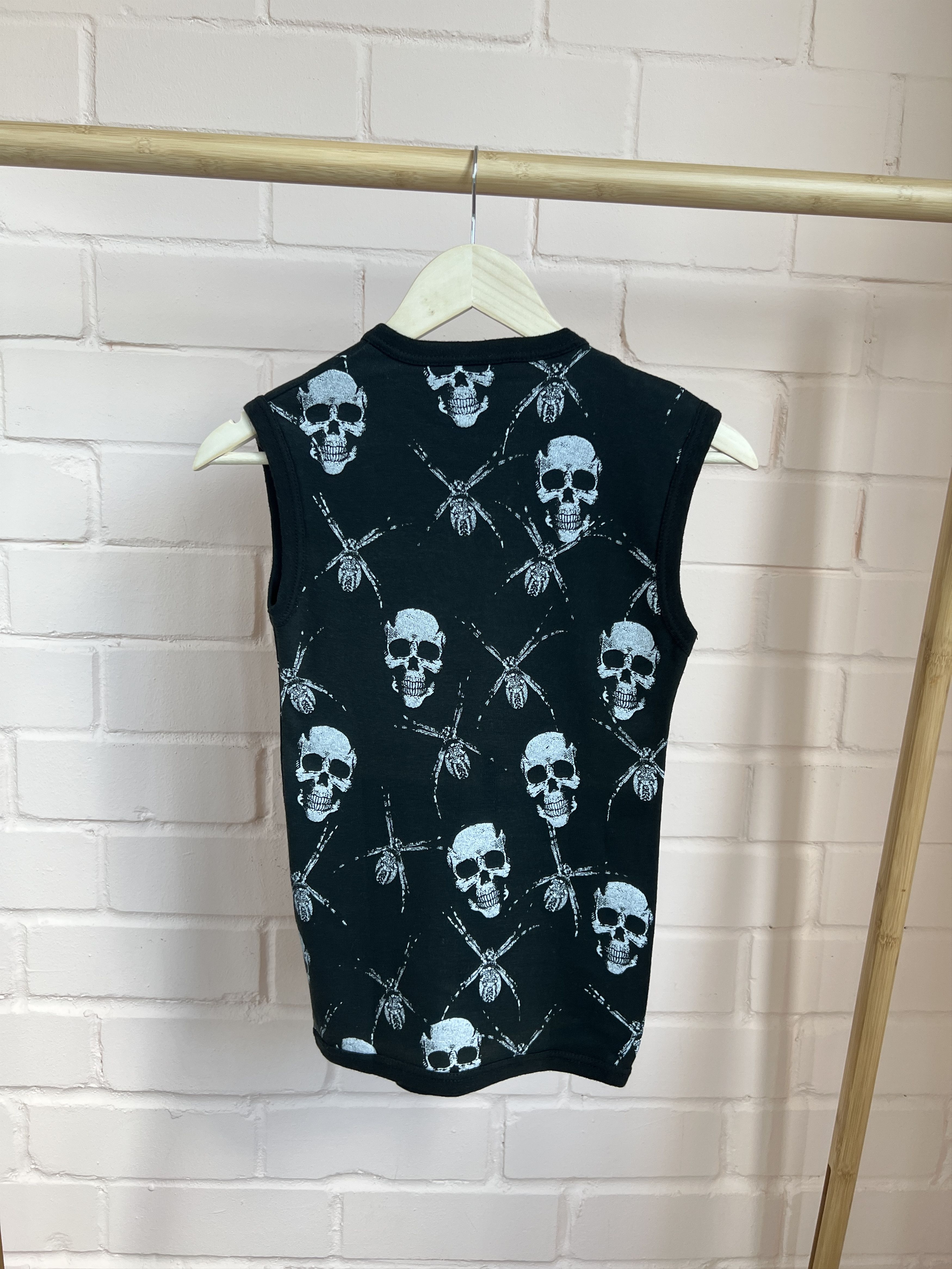 Vintage Crazy Vintage Punk Skinhead Printed Tank Spiders Skull Size US S / EU 44-46 / 1 - 5 Thumbnail