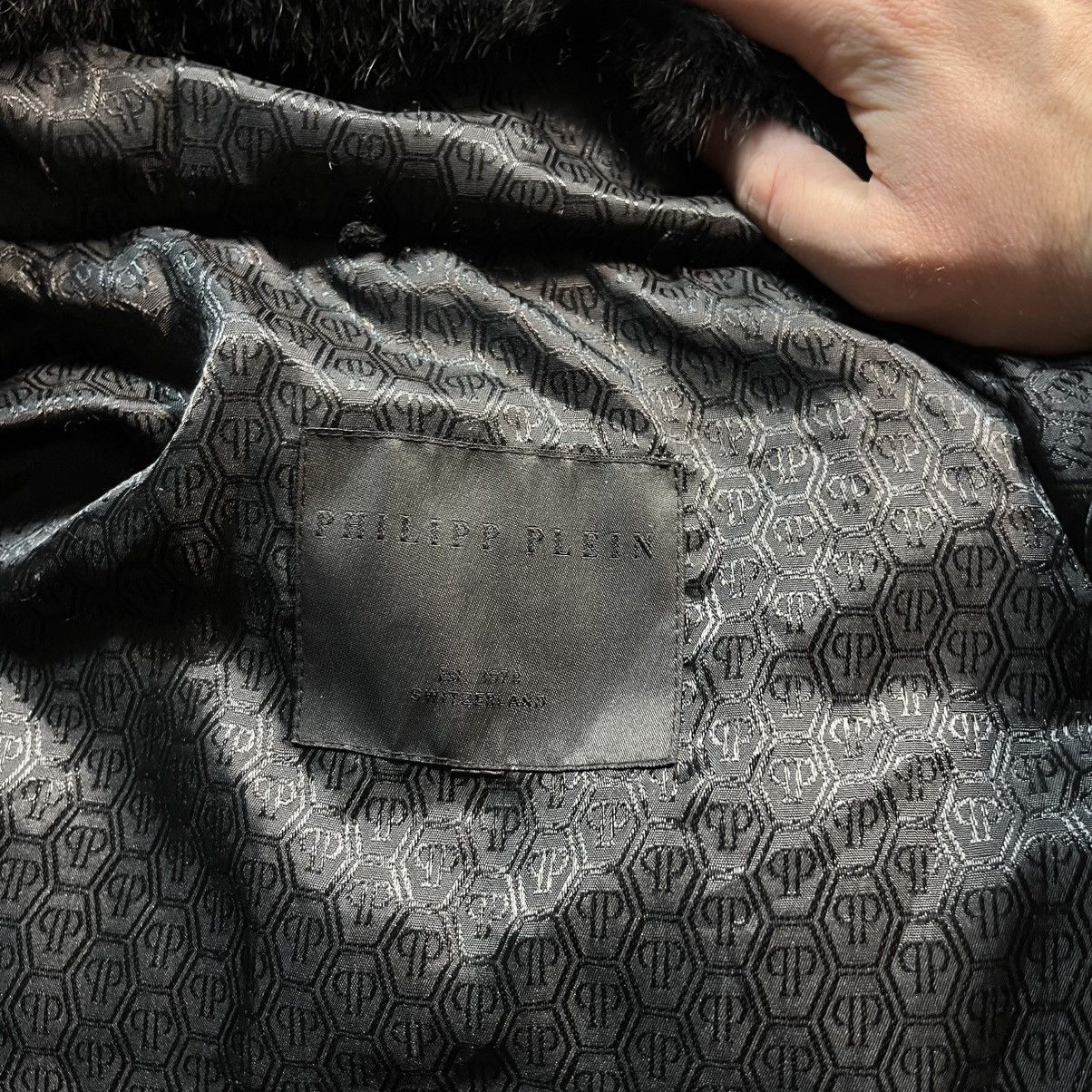 Philipp Plein Vintage Philipp Plein Silver Zip Fur Bomber Puffer Jacket Size US M / EU 48-50 / 2 - 22 Thumbnail