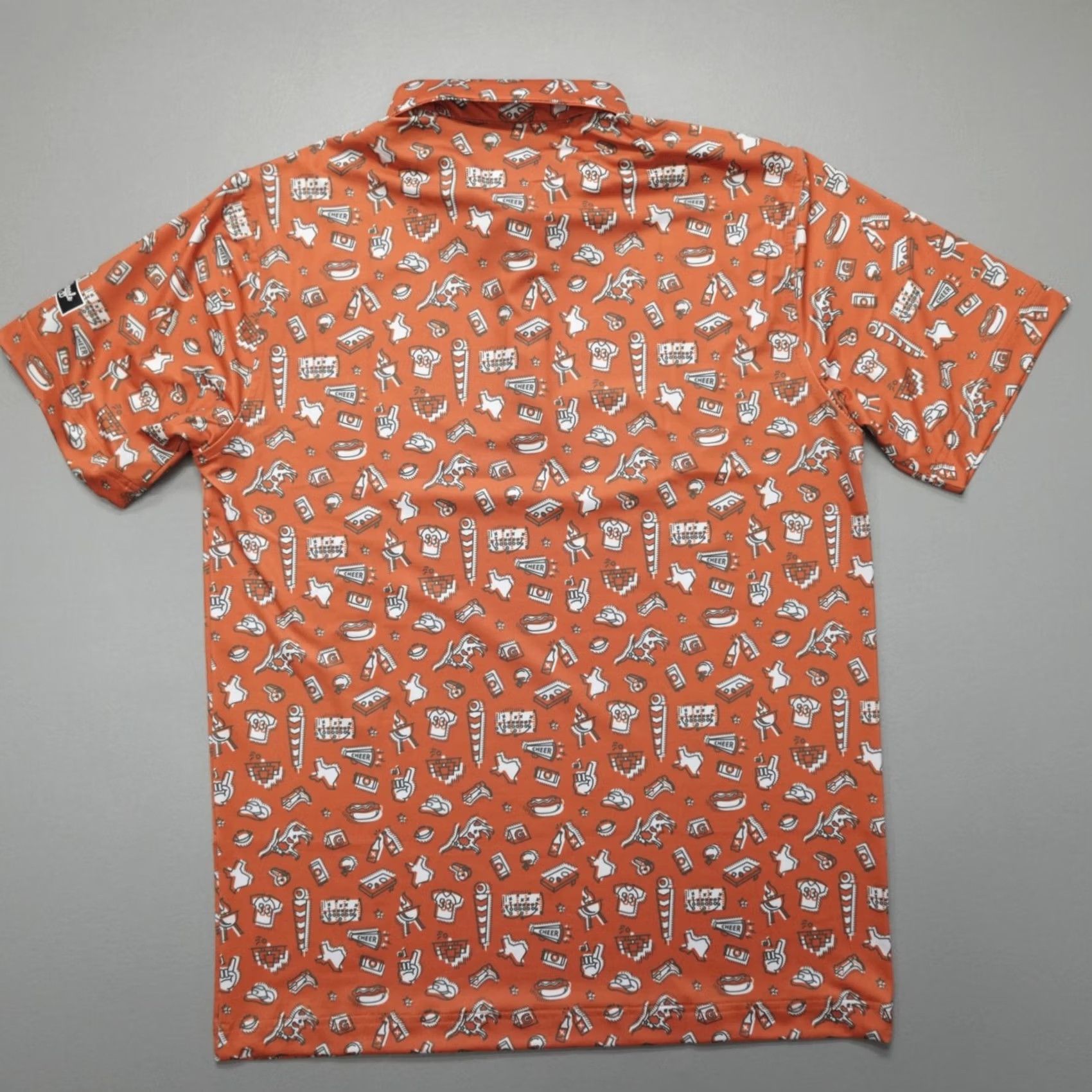 Vintage Waggle Golf Performance Polo Shirt Texas Game Day Men's M Polo Shirt Orange Golf + Texas + Waggle + Men's M Size US M / EU 48-50 / 2 - 8 Thumbnail