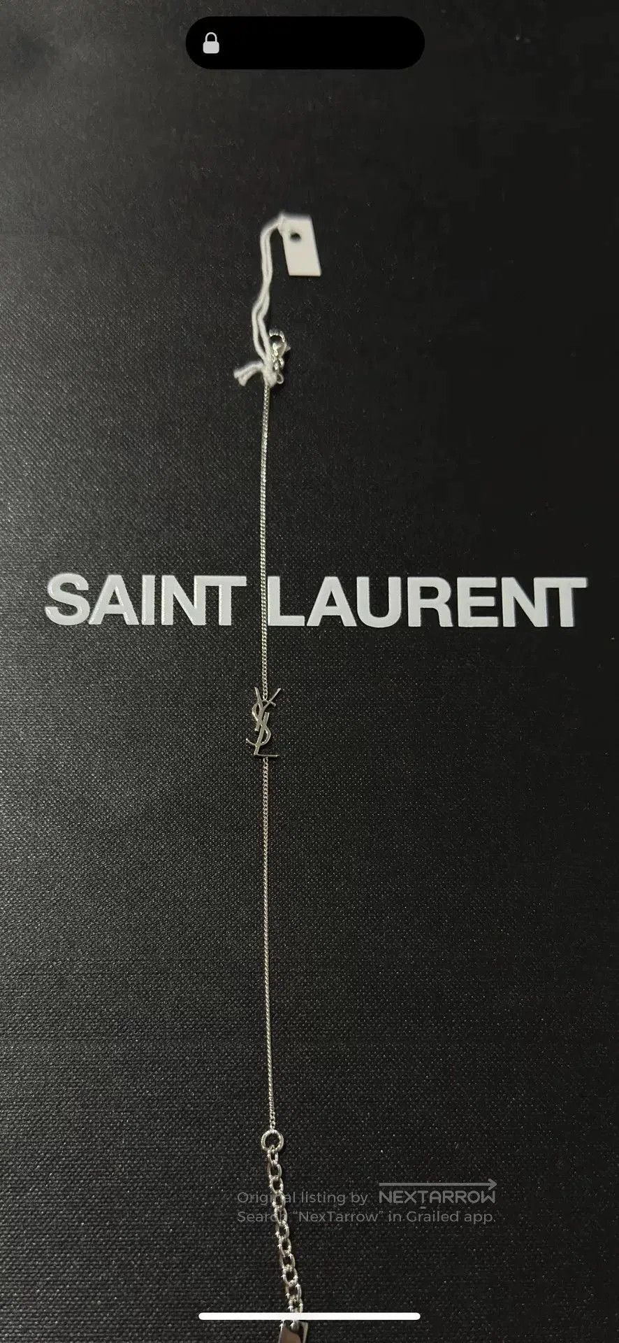 Yves Saint Laurent Saint Laurent YSL Silver Logo Bracelet M. Size ONE SIZE - 1 Thumbnail