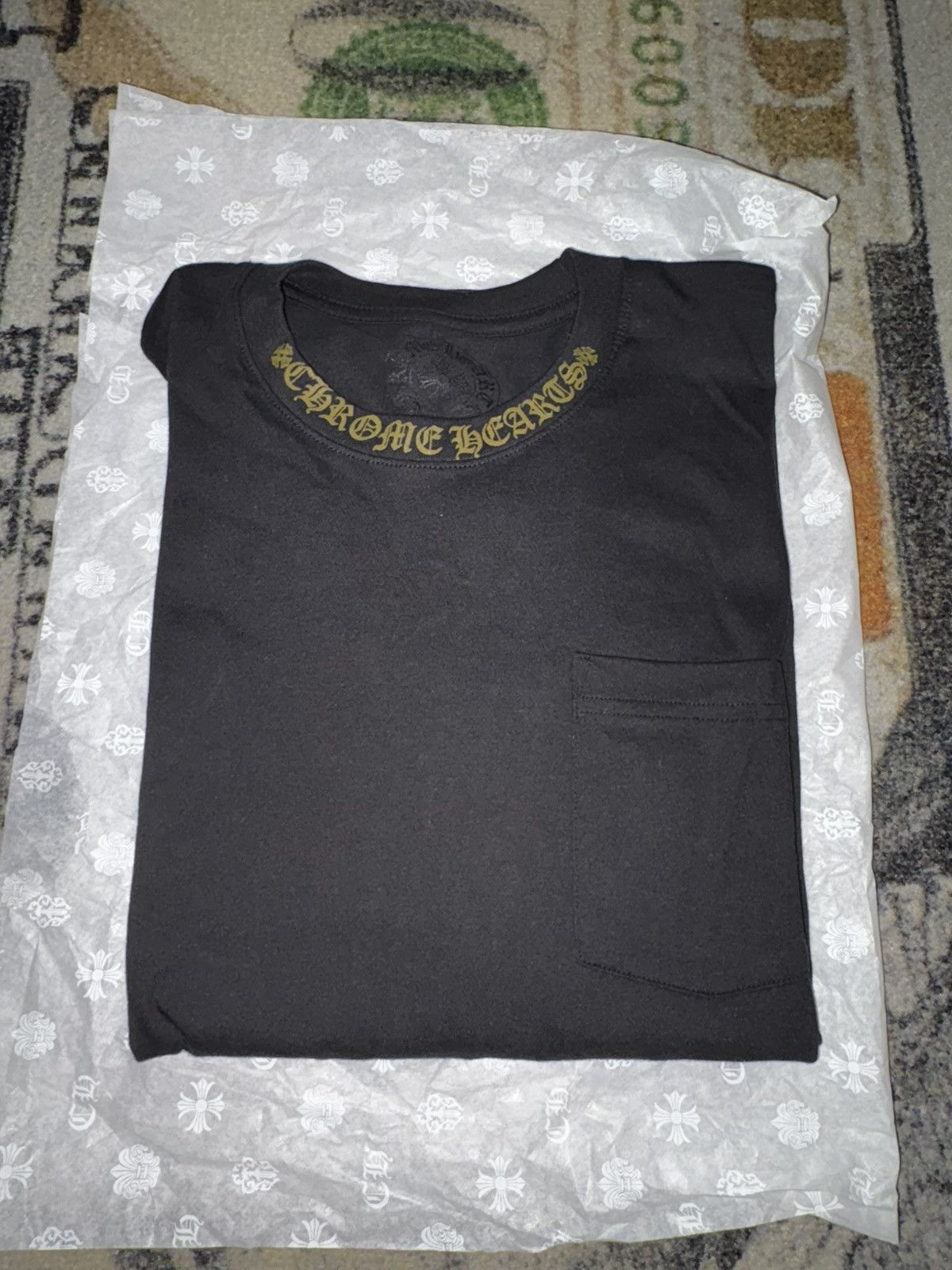 Chrome Hearts Neck Logo Long Sleeve T-Shirt