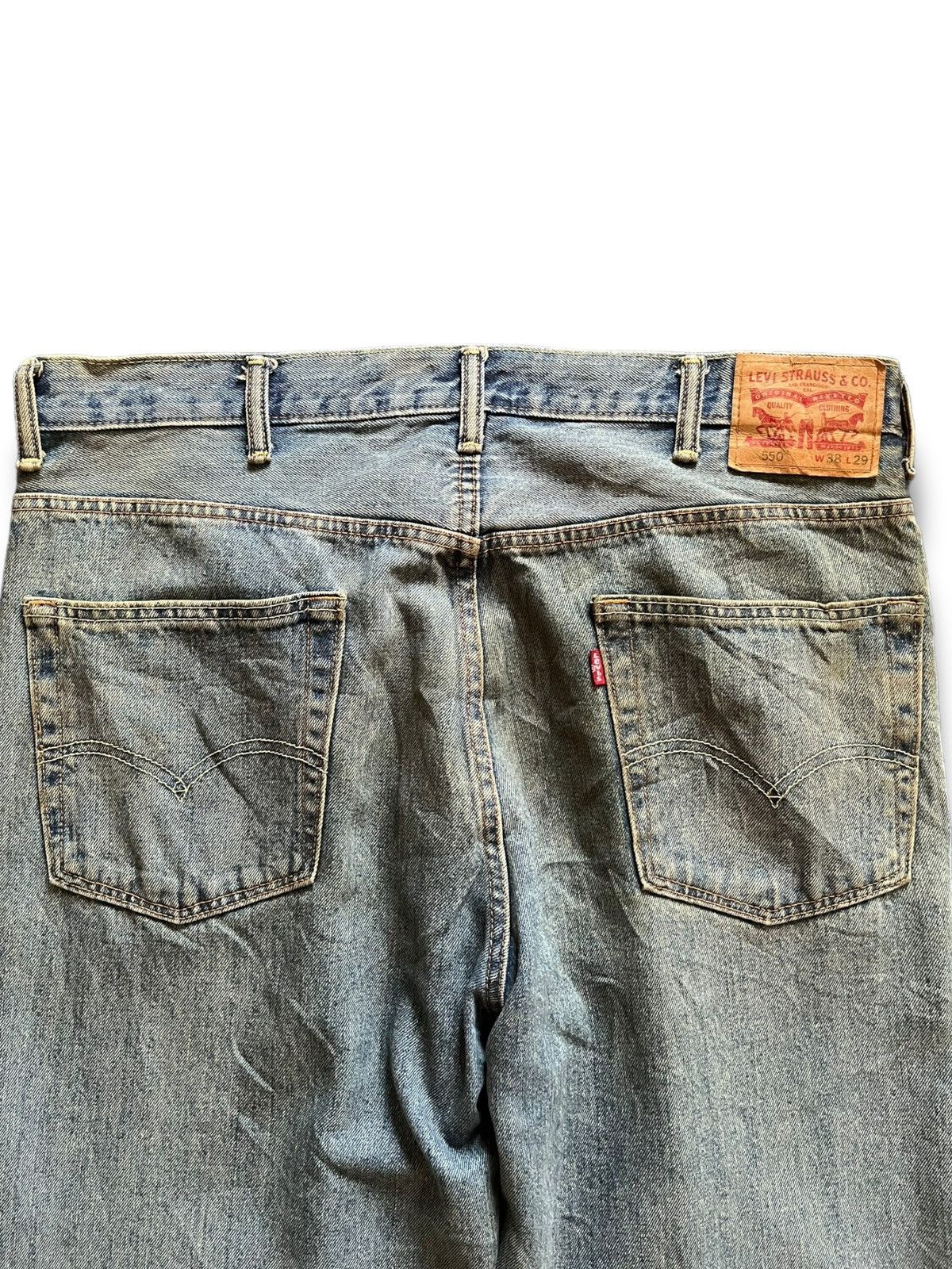 Levi's Vintage Levis 550 Mud Wash Distress Baggy Jean Shorts Jorts Size US 38 / EU 54 - 6 Thumbnail