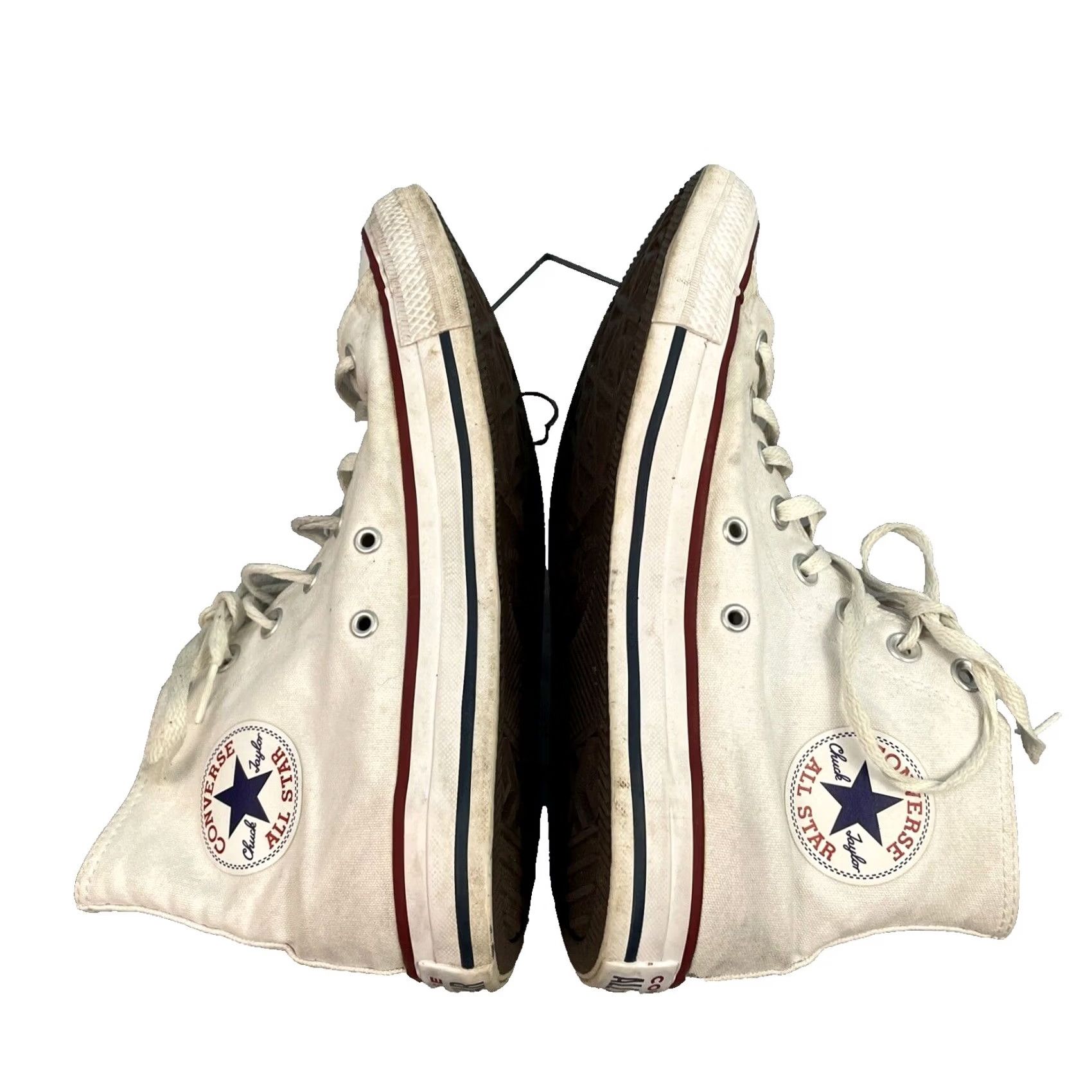 Converse CONVERSE All Star Chuck Taylor All Star Sneaker High Top Mens 8 Womens 10 White Classic BasketBall Shoe Size US 8 / IT 38 - 2 Thumbnail