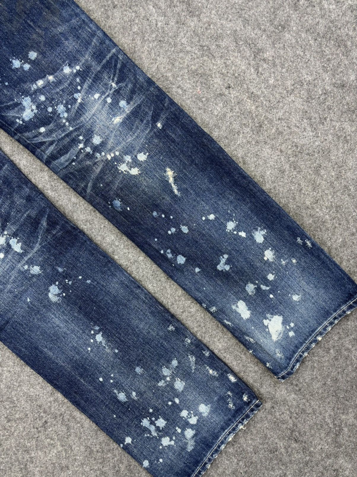 💥Insane Style💥Vanquish Paint Spltter Distressed Denim F707