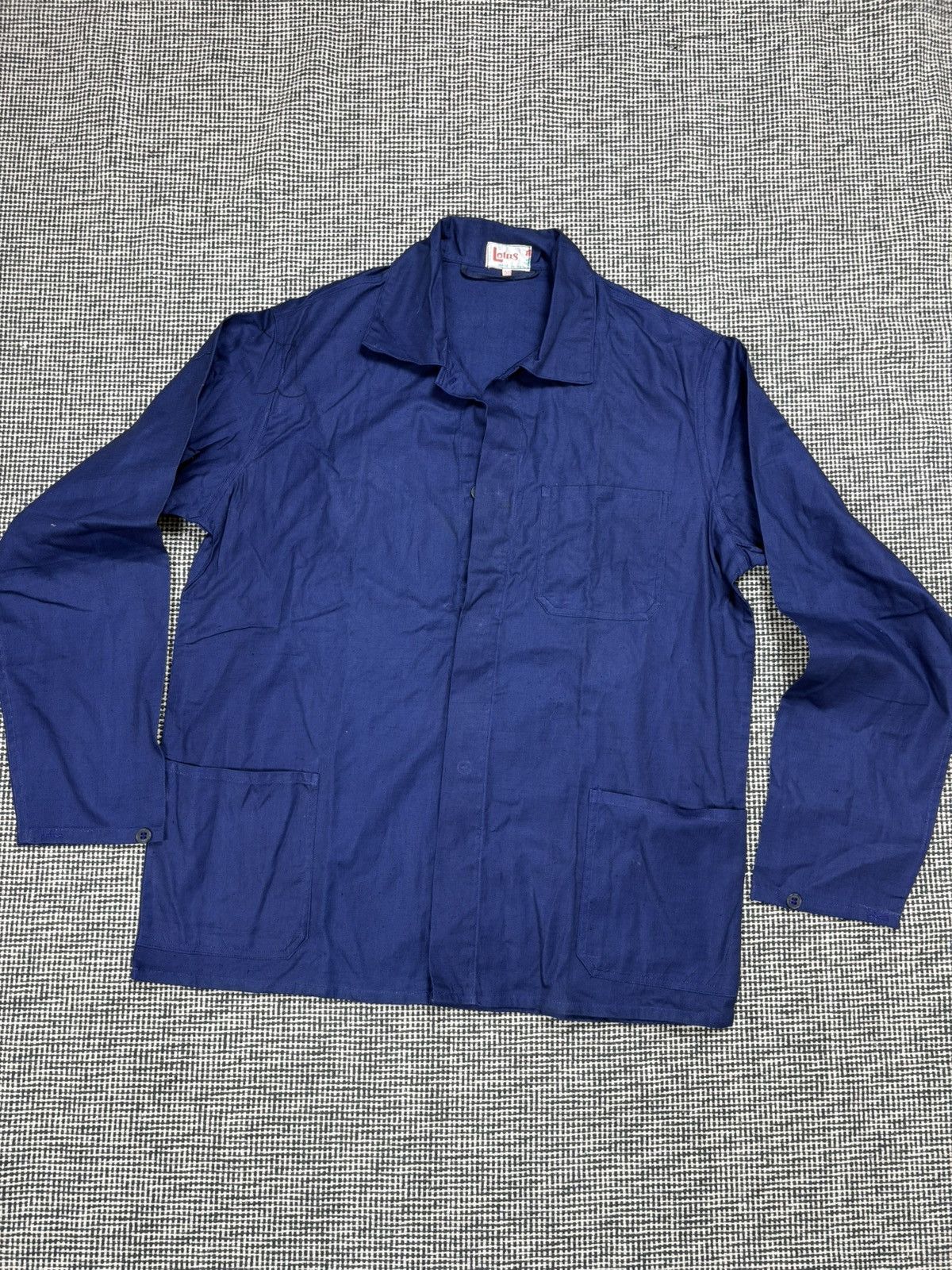 Vintage vintage French chore coat work jacket three pockets Size US M / EU 48-50 / 2 - 2 Thumbnail