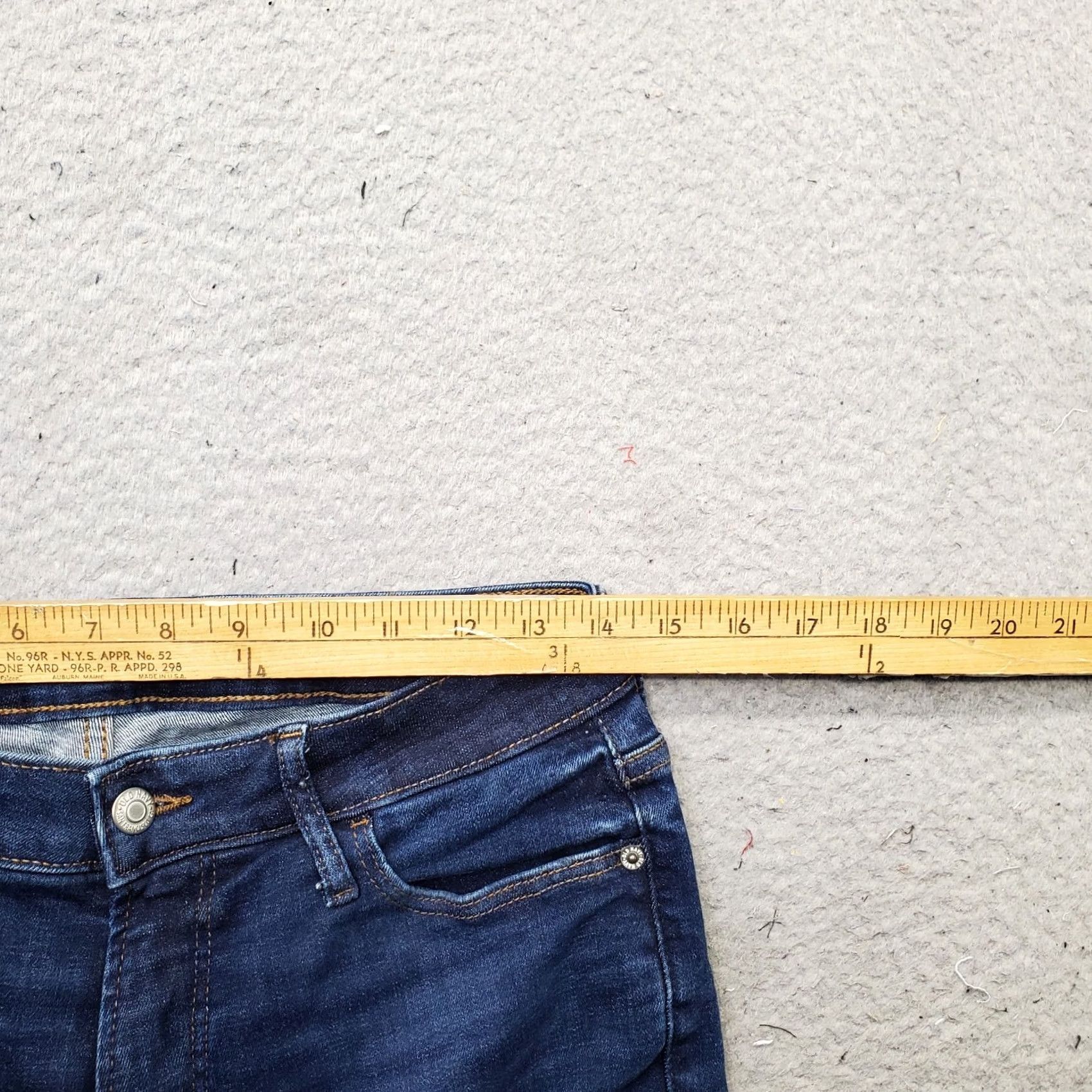 Old Navy Old Navy Jeans Womens 10P Blue Denim Extra High-Rise Rockstar Super-Skinny Leg Jeans Size 32" / US 10 / IT 46 - 6 Thumbnail