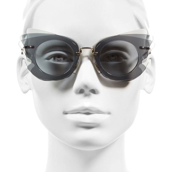 Miu Miu Miu Miu SMU O2S VA0-0A7 Womens Sunglasses MU02SS Size ONE SIZE - 1 Thumbnail