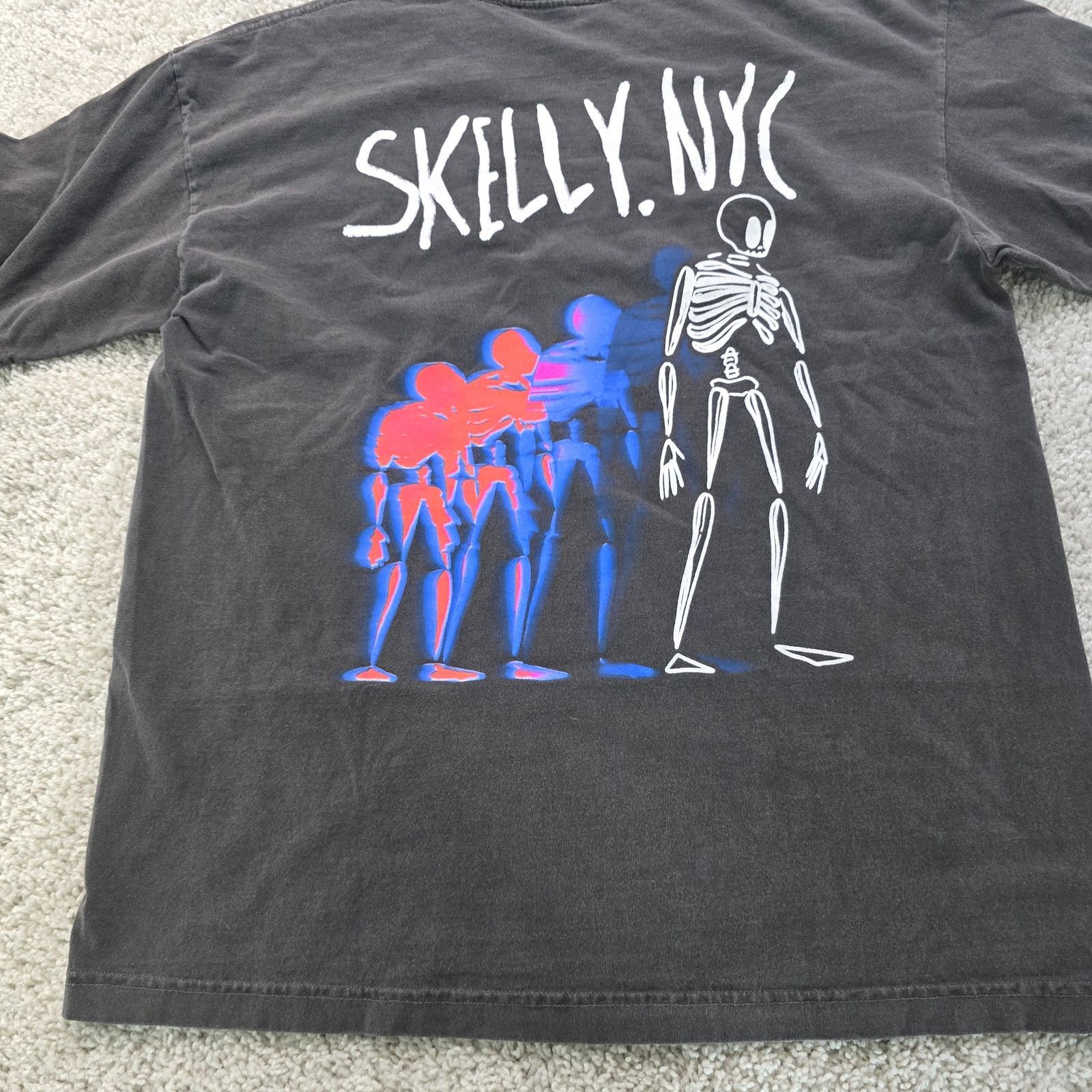 Other Skelly NYC New York USA Skating T shirt Boxy Fit LArge Grey Size US L / EU 52-54 / 3 - 2 Thumbnail