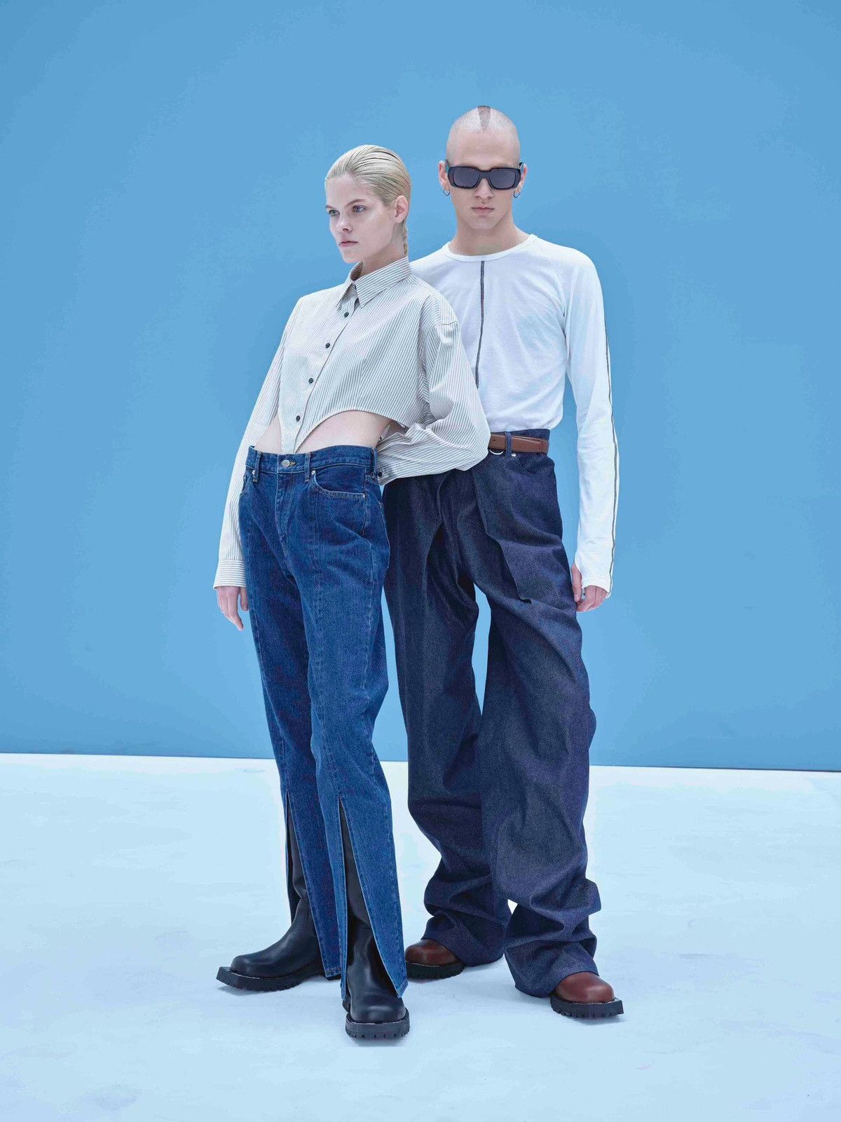 JOHN LAWRENCE SULLIVAN John lawrence sullivan selvedge denim slitted pants Size 26" / US 2 / IT 38 - 9 Thumbnail