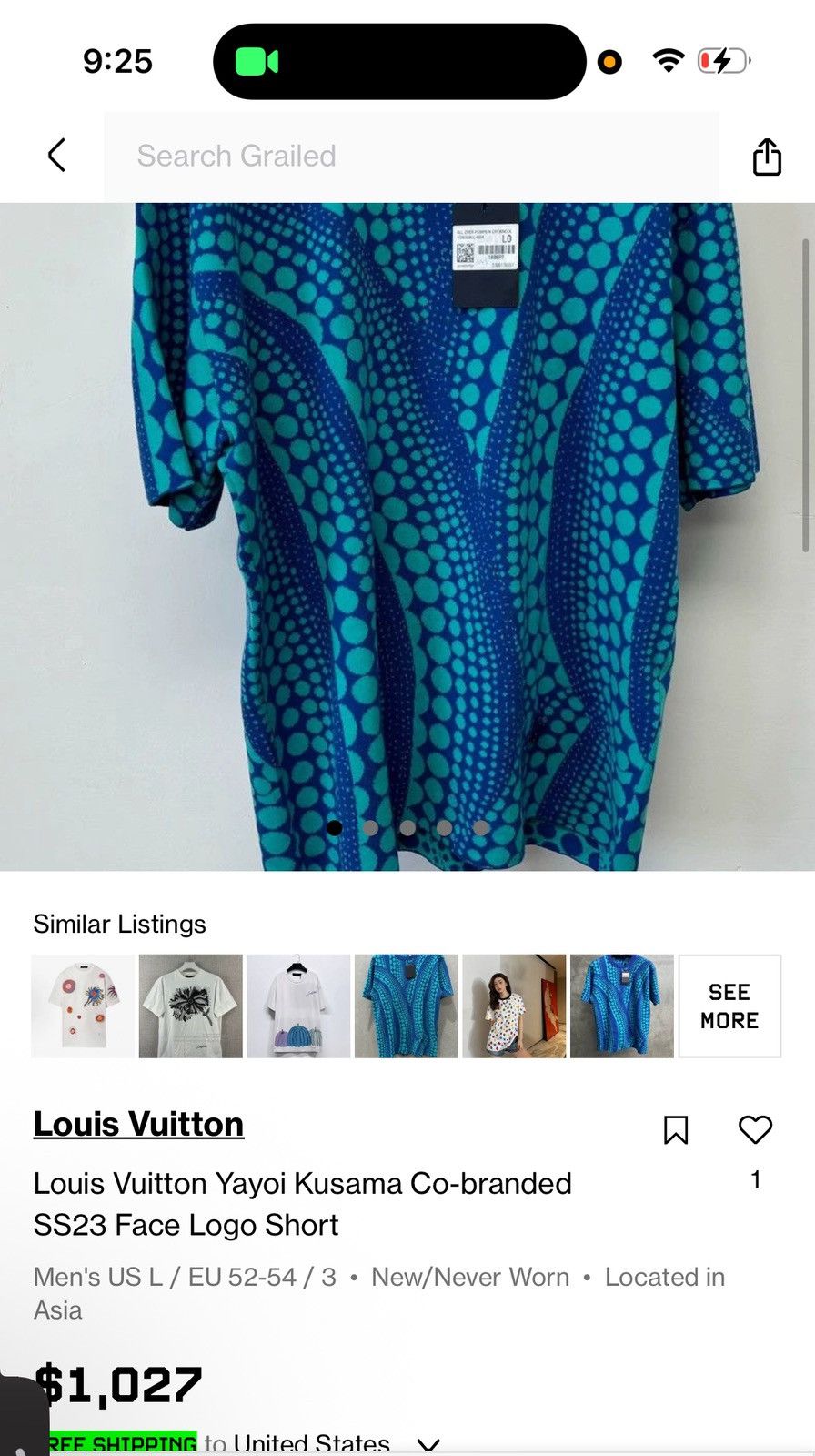 Louis Vuitton Louis Vuitton tee Size US L / EU 52-54 / 3 - 12 Thumbnail