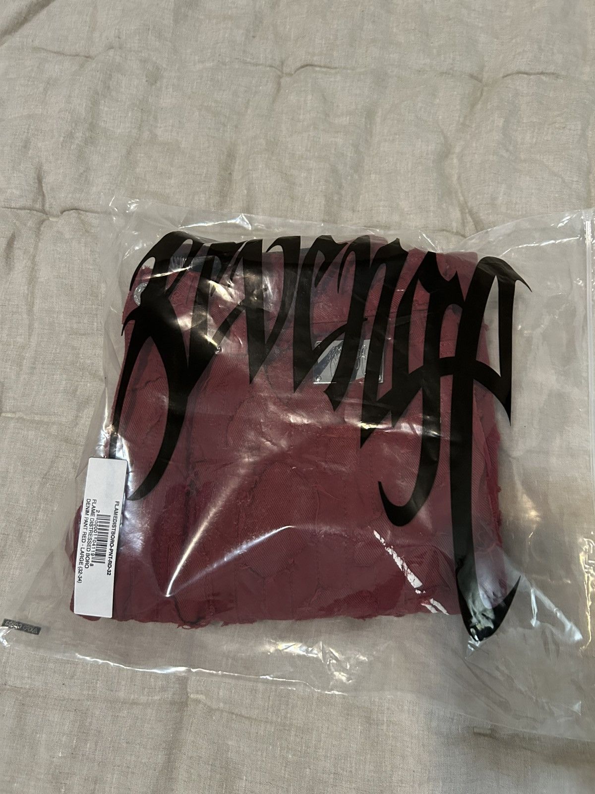 Revenge Revenge Flame Distressed Boro Denim Size US 32 / EU 48 - 7 Thumbnail