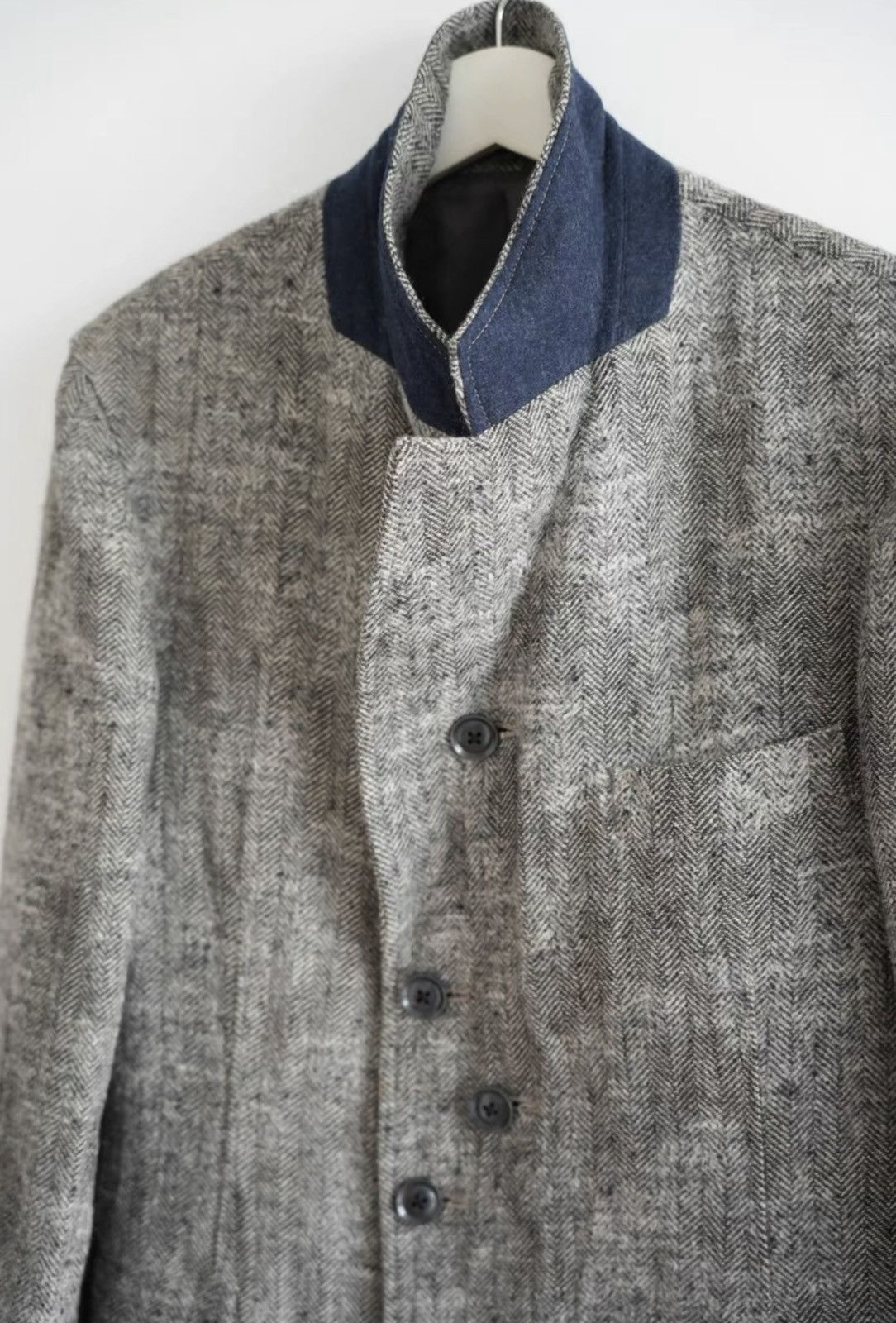 Yohji Yamamoto Yohji Yamamoto 11AW Chemical-Dyed Herringbone Suit Size US M / EU 48-50 / 2 - 6 Thumbnail