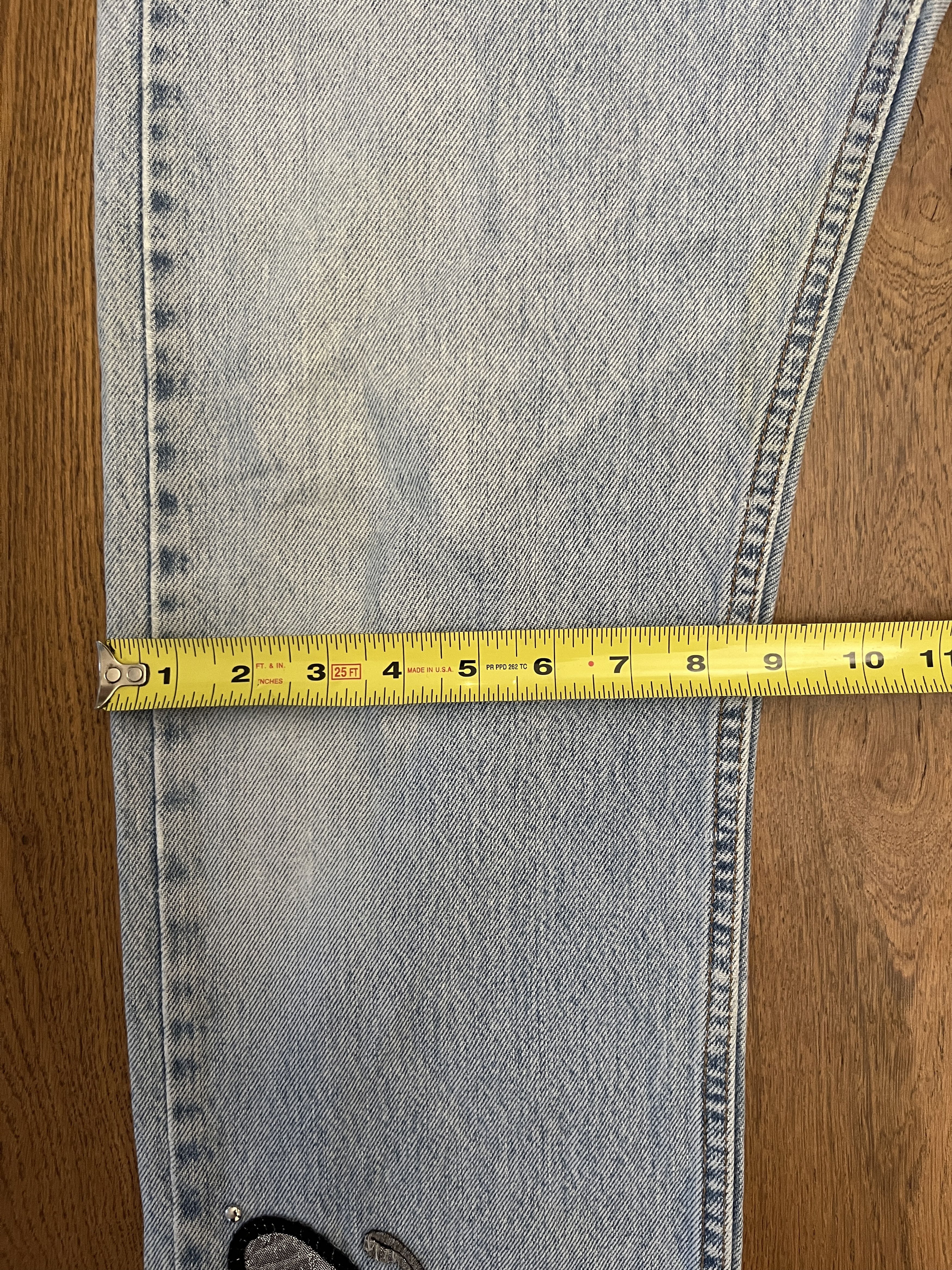Levi's Vintage Clothing Vtg 90s Levis 505 Custom Butterfly Rhinestone Jeans 32x30 Size 30" / US 8 / IT 44 - 6 Thumbnail