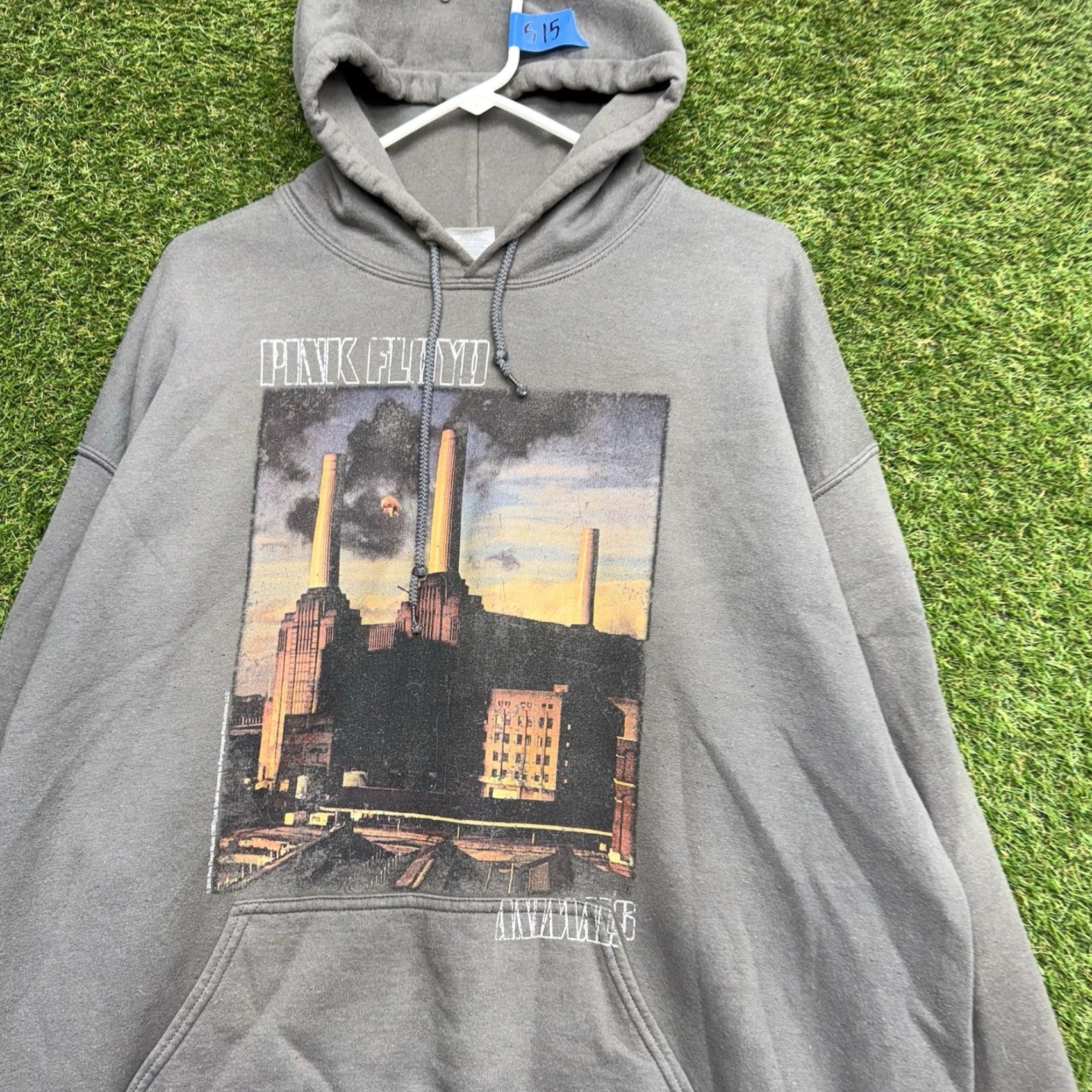 Vintage Pink Floyd Animals Hoodie Mens XL Graphic Fleece Grey Sweatshirt Casual Band y2k Size XL / US 12-14 / IT 48-50 - 3 Thumbnail