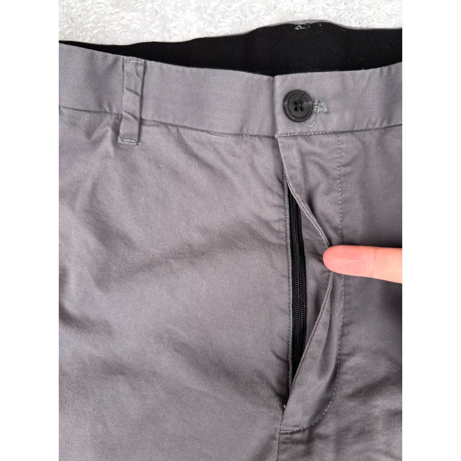 Bonobos Bonobos Men 38 Gray Straight Leg Pants Nylon Cotton Blend Pockets 38x32 Slimming Activewear Khakis Size US 38 / EU 54 - 5 Thumbnail
