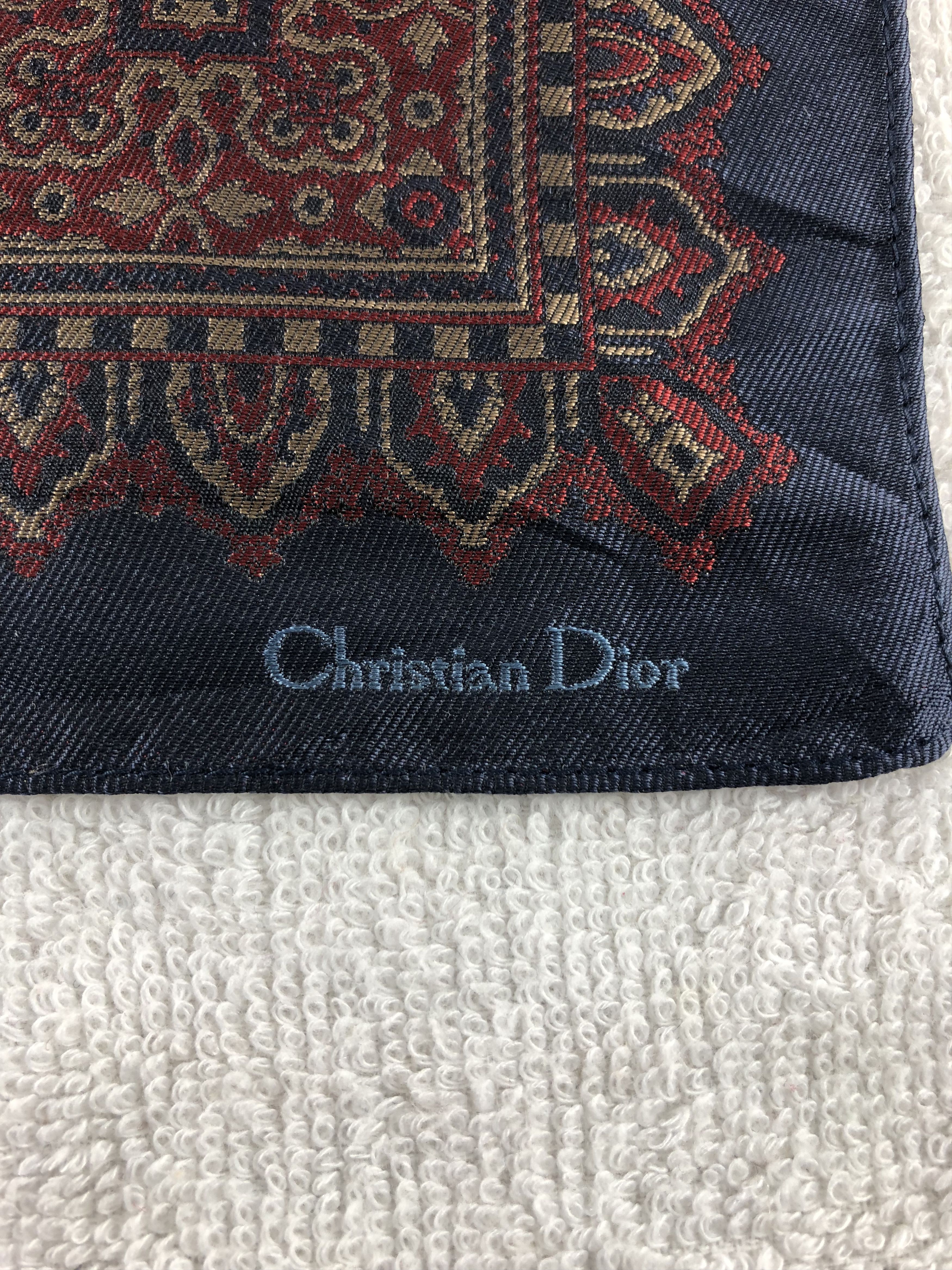 Vintage Christian Dior Mini Handkerchief / Bandana / Neckerchief Size ONE SIZE - 3 Thumbnail
