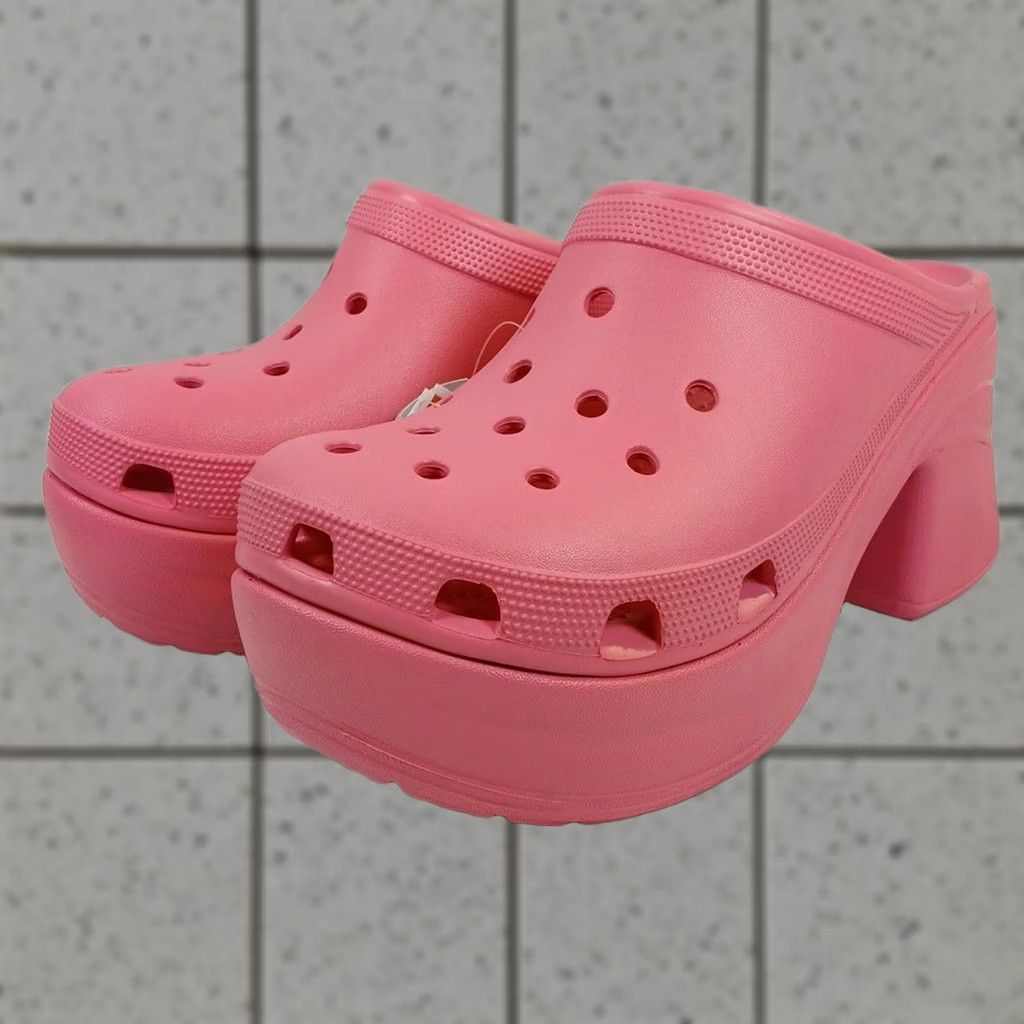 Crocs Crocs Mega Crush Platform Clogs Womens Size 11 Pink Size US 11 / IT 41 - 1 Thumbnail