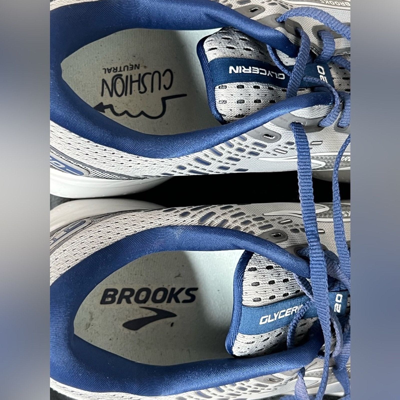 Brooks Brooks Glycerin GTS 20 Mens 13 D Shoe Gray Sneaker WORN ONCE Size US 13 / EU 46 - 10 Thumbnail