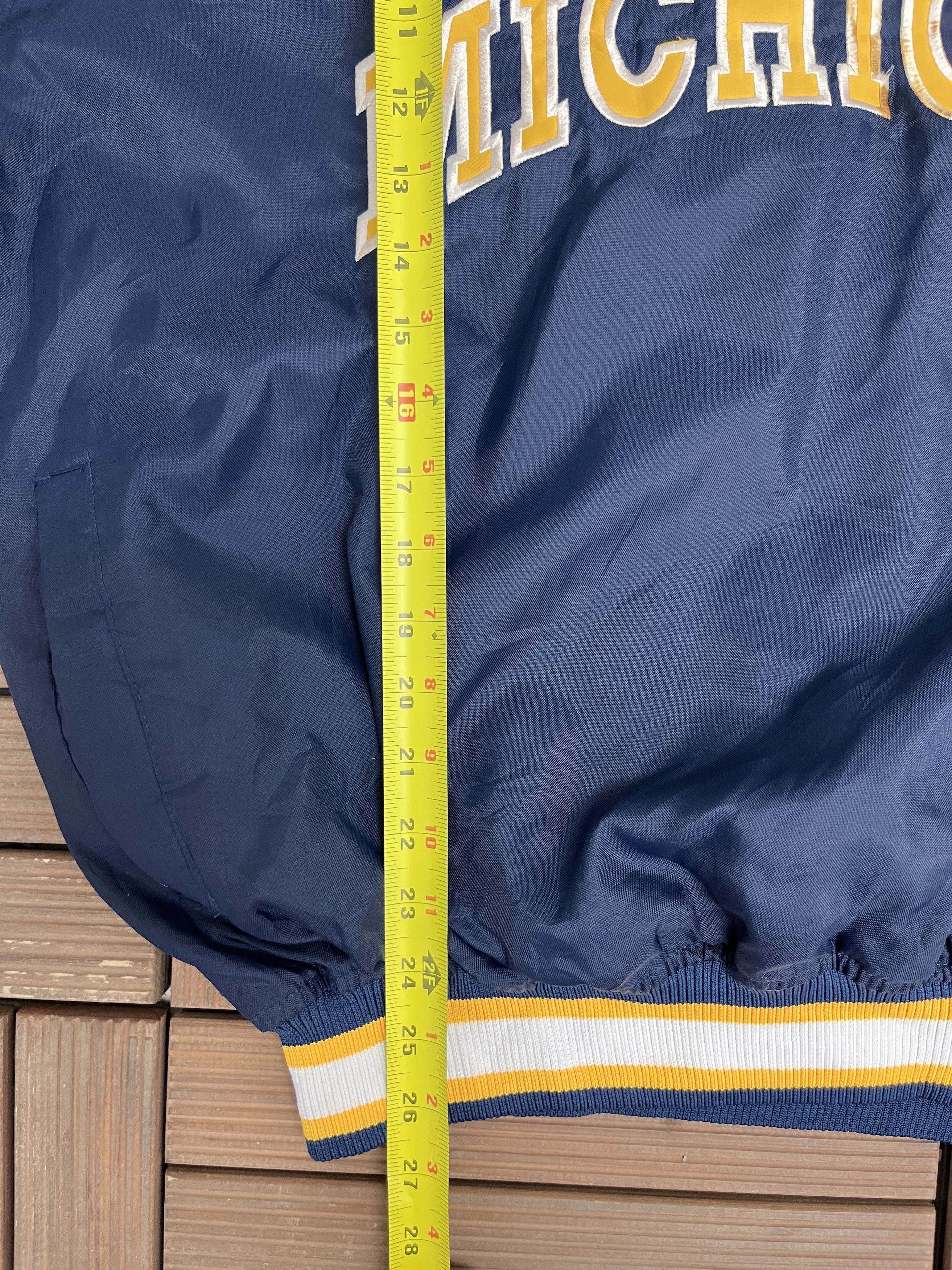 Starter Michigan Wolverines Stitched Vintage Windbreaker Jacket Size US L / EU 52-54 / 3 - 8 Thumbnail