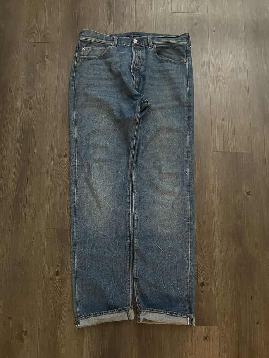 Levi's LEVIS 501 SELVEDGE RAW BAGGY DENIM Size US 33 - 1 Thumbnail