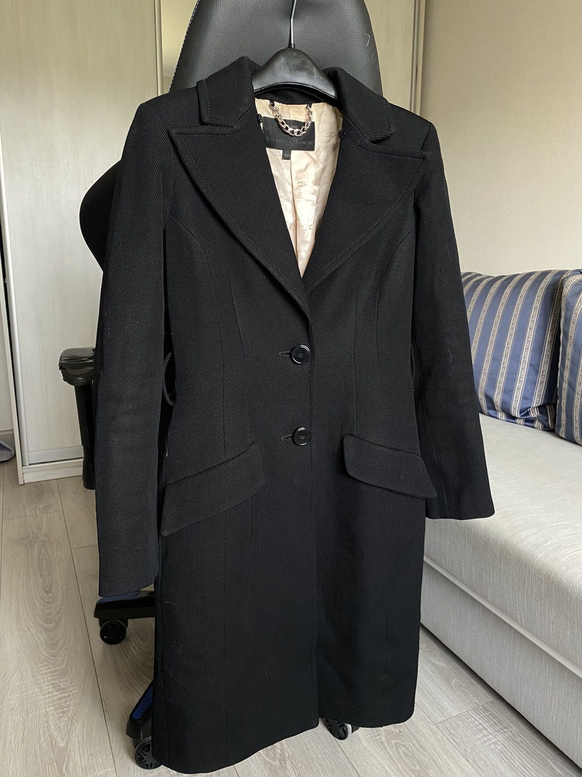 Elisabetta Franchi × Vintage Elisabetta Franchi coat jacket black Size M / US 6-8 / IT 42-44 - 2 Thumbnail