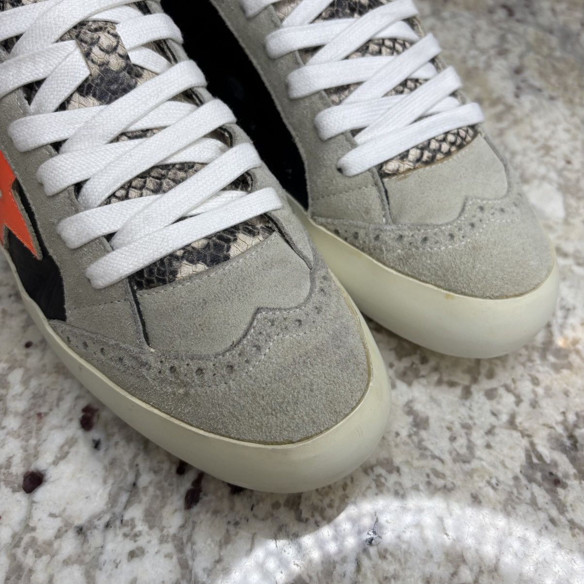 Golden Goose Size 41 Golden Goose Mid Star Multicolor Python CLEAN No Box Size US 11 / IT 41 - 7 Thumbnail