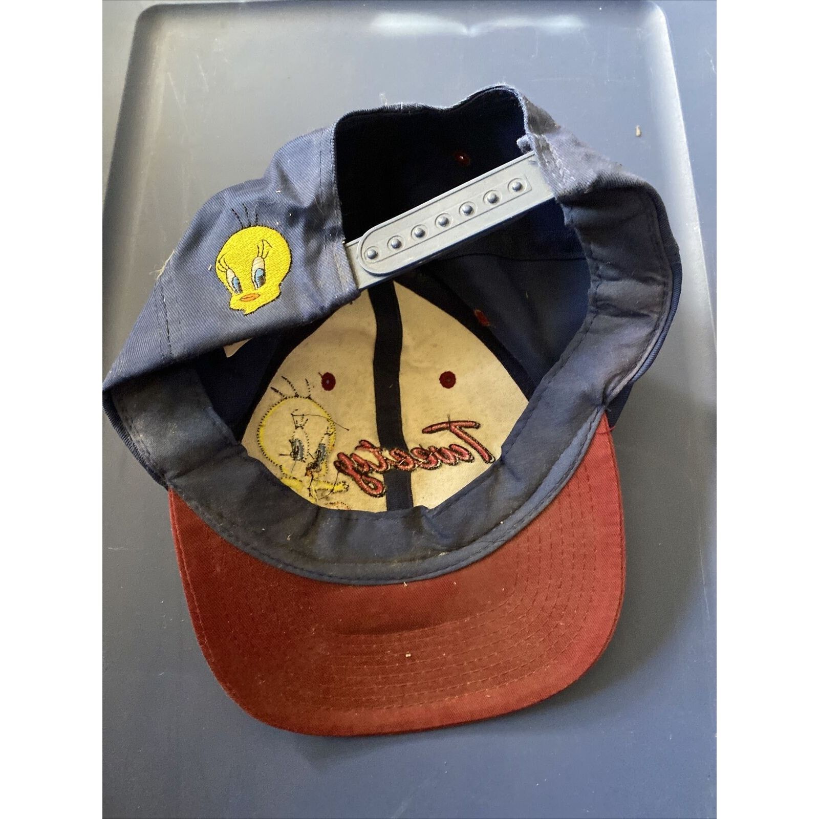 Warner Bros Vintage Hat Looney Tunes Tweety Bird Snapback Cap 1997 Size ONE SIZE - 8 Thumbnail