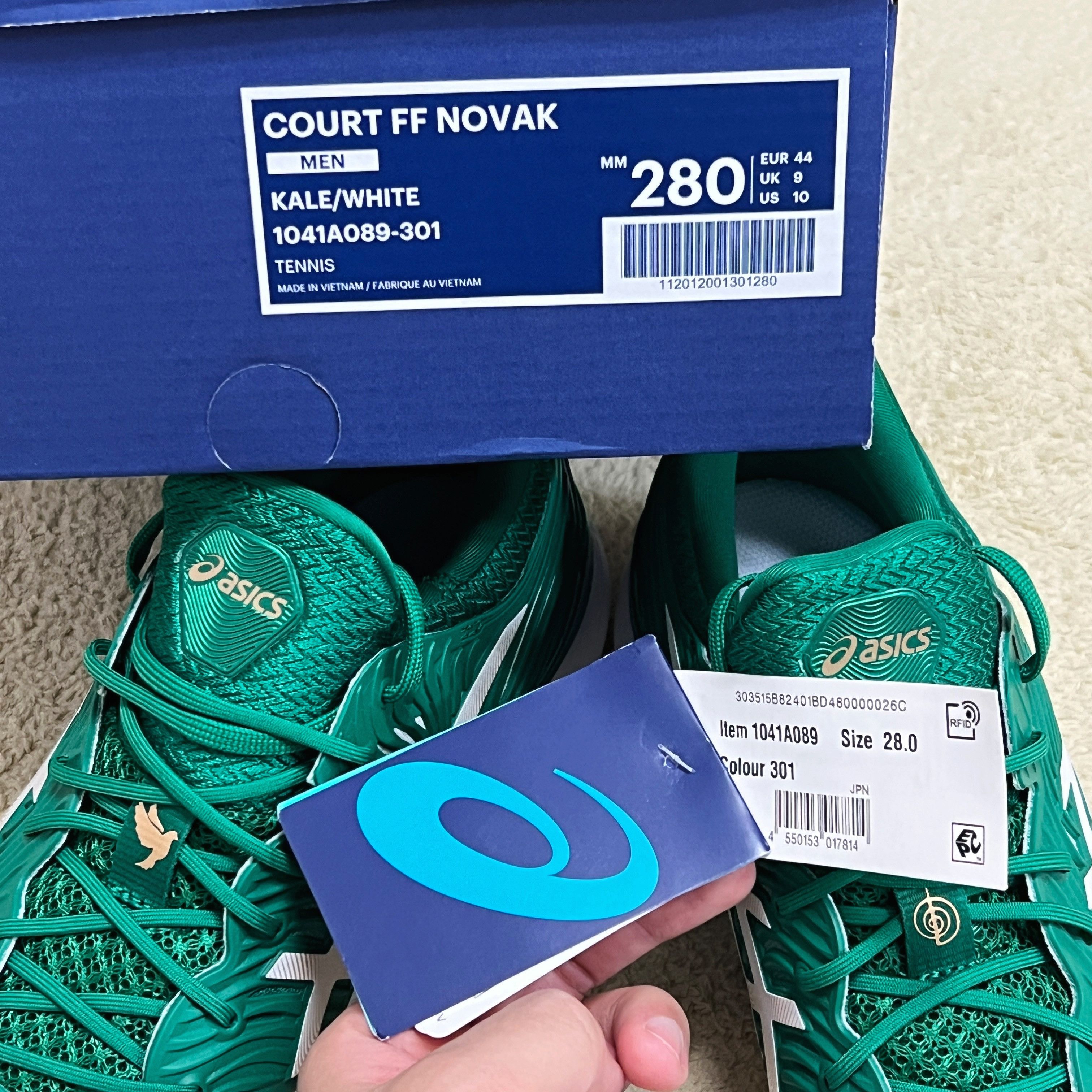 Asics ASICS Court FF Novak 2020 KALE/WHITE (1041A089-301) Size US 10 / EU 43 - 6 Thumbnail