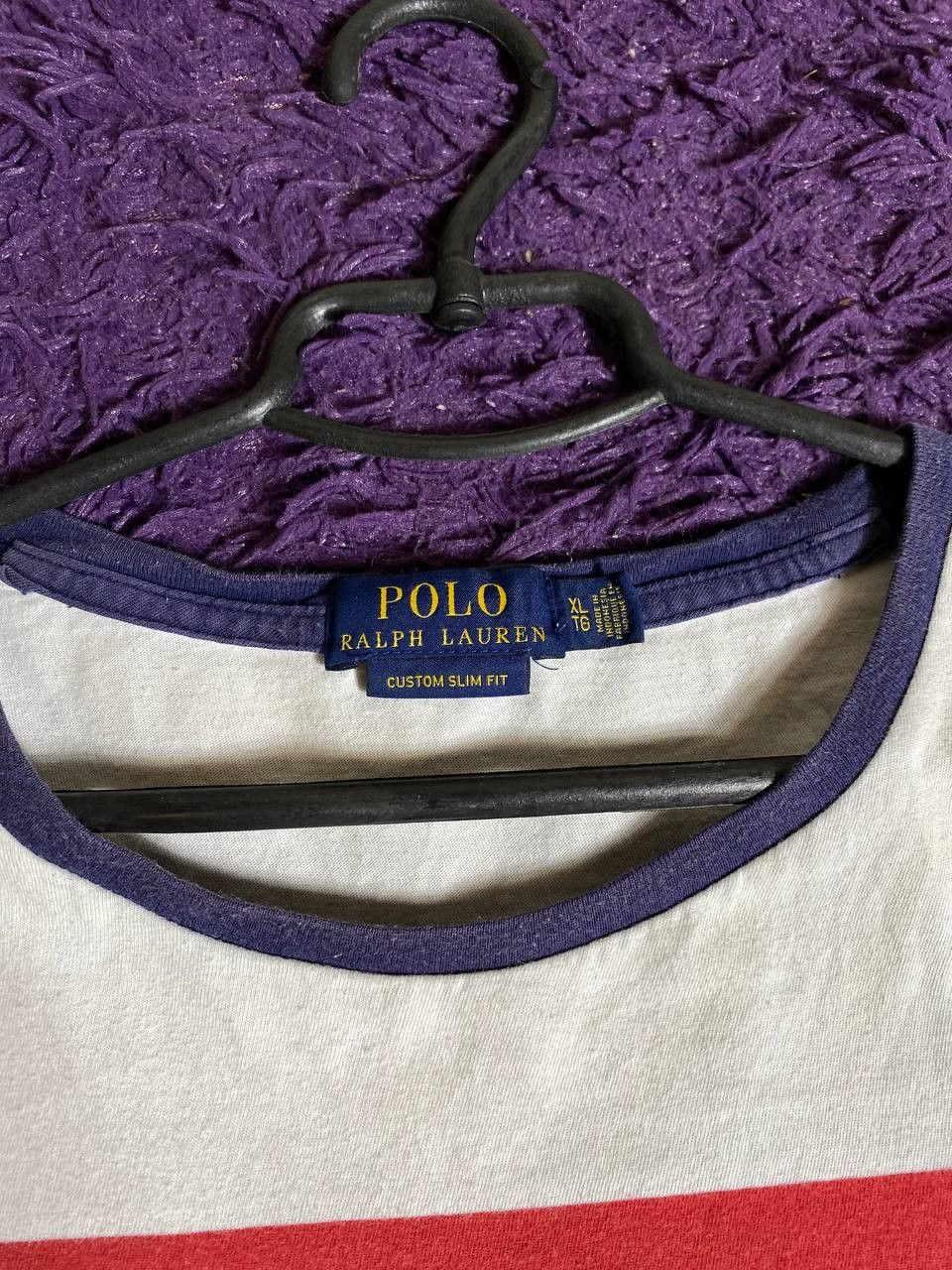 Polo Ralph Lauren × Vintage Vintage Polo Ralph Lauren basic Logo striped T-Shirt Size US XL / EU 56 / 4 - 2 Thumbnail