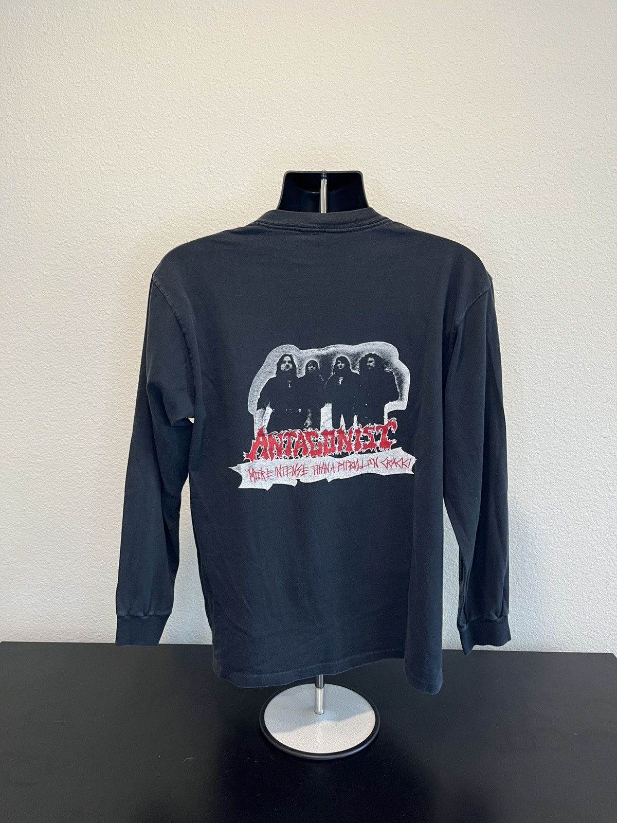 Vintage Antagonist black sands of time shirt vintage 90s metal rock Size US XL / EU 56 / 4 - 2 Thumbnail