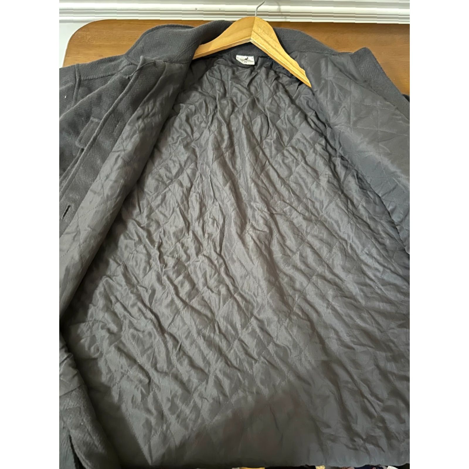 Kangol Kangol x H&M Shacket Oversize Shirt Jacket Size S Charcoal Gray Mens Shirt Jacket Shacket Kangol x H&M Brand Kangol x H&M Shacket Size US M / EU 48-50 / 2 - 4 Thumbnail
