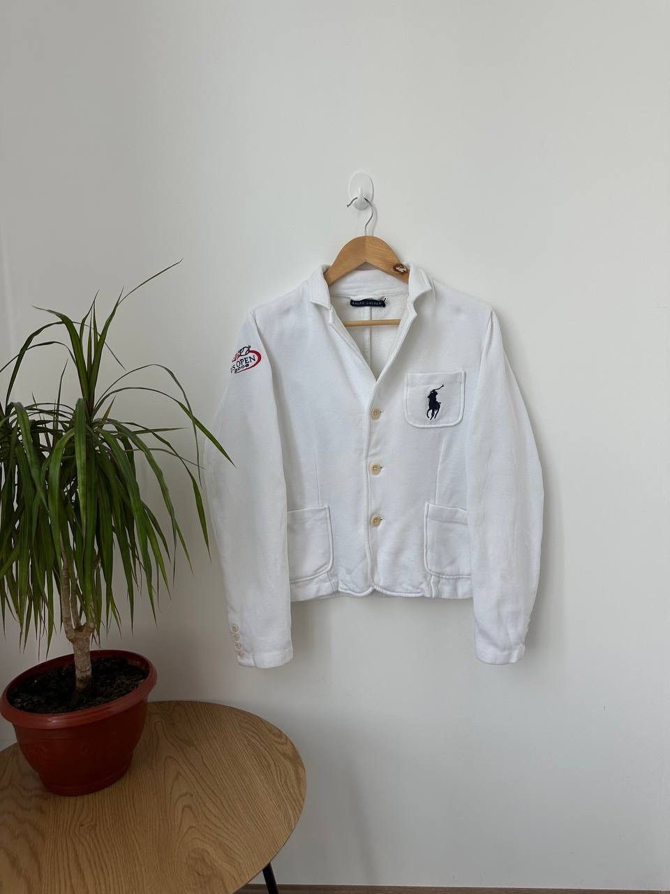 Polo Ralph Lauren × Vintage Vintage Polo Ralph Lauren US Open 2006 White Cardigan Size US L / EU 52-54 / 3 - 2 Thumbnail