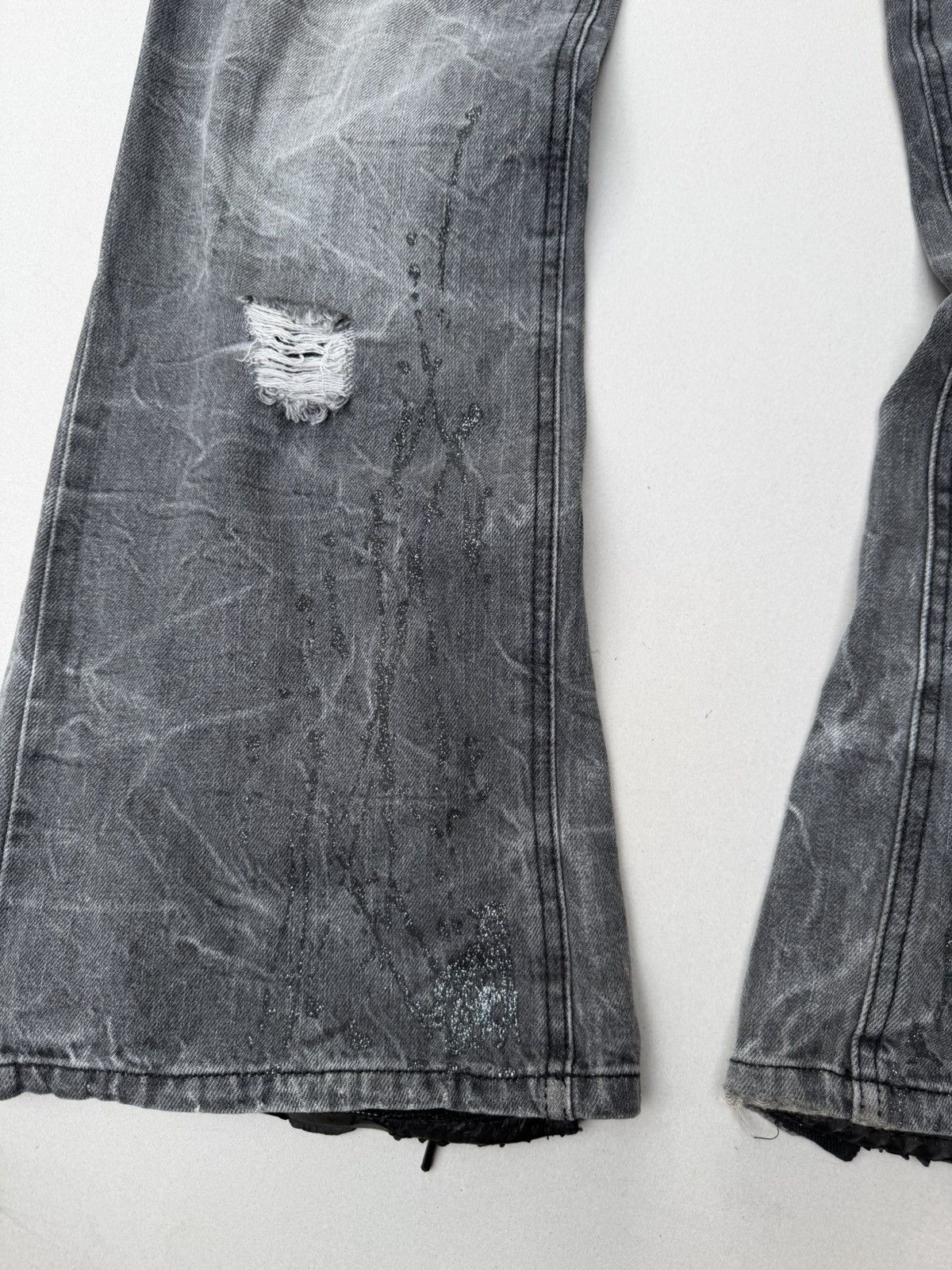 LOWBOX Lace up flare jeans Size US 30 / EU 46 - 7 Thumbnail