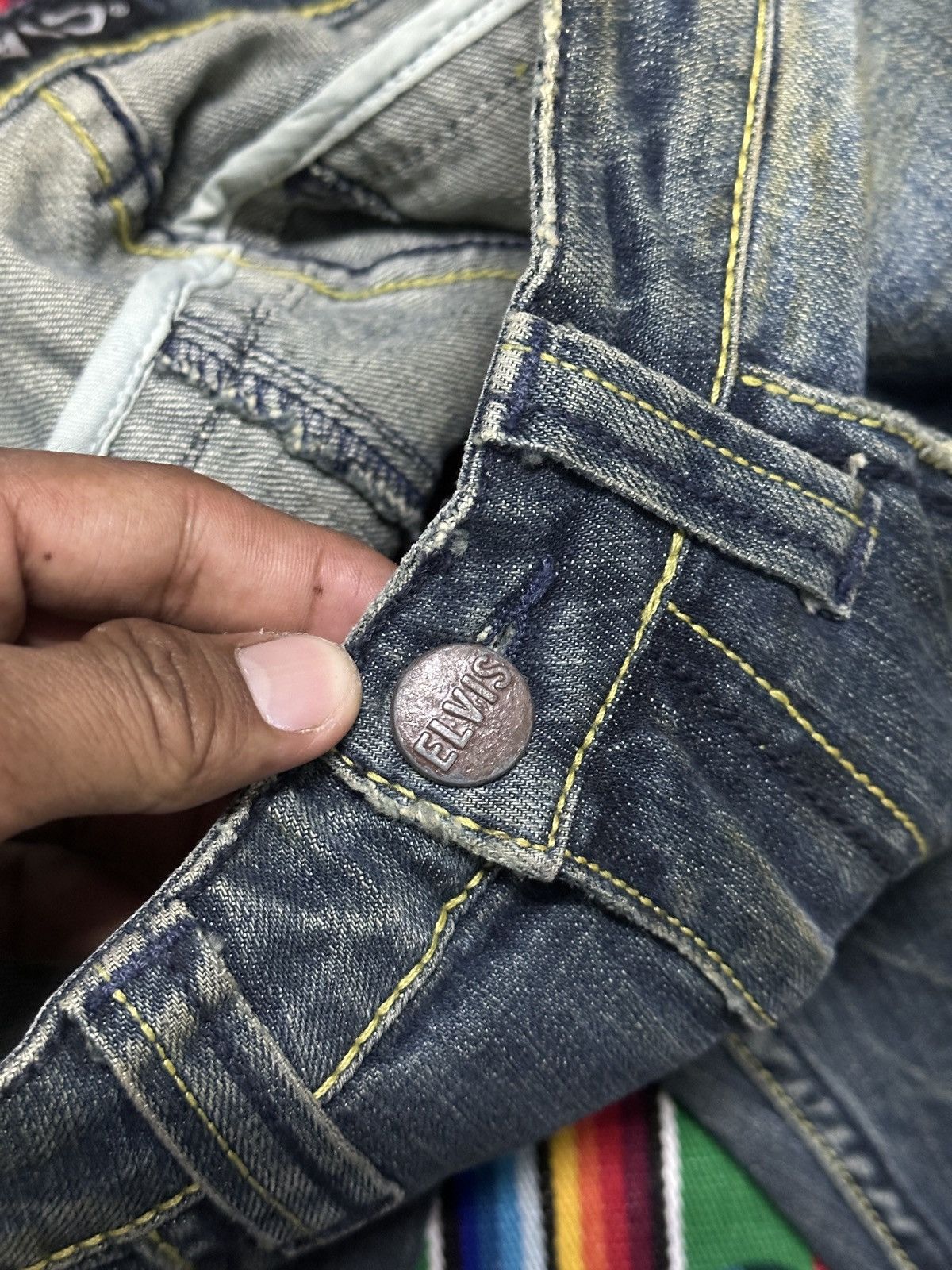 Kapital Vintage Elvis Distress 32x42 . Size US 32 / EU 48 - 7 Thumbnail