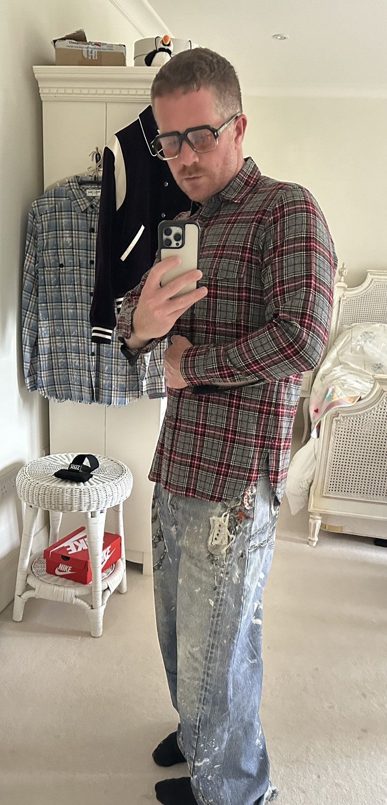 Saint Laurent Paris Saint Laurent FW13 flannel Hedi slimane Size US M / EU 48-50 / 2 - 9 Thumbnail
