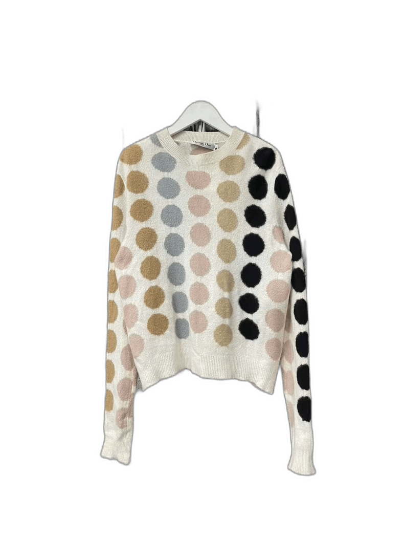 Dior Dior Colorful Polka Dot Cashmere Sweater Size US S / EU 44-46 / 1 - 1 Thumbnail