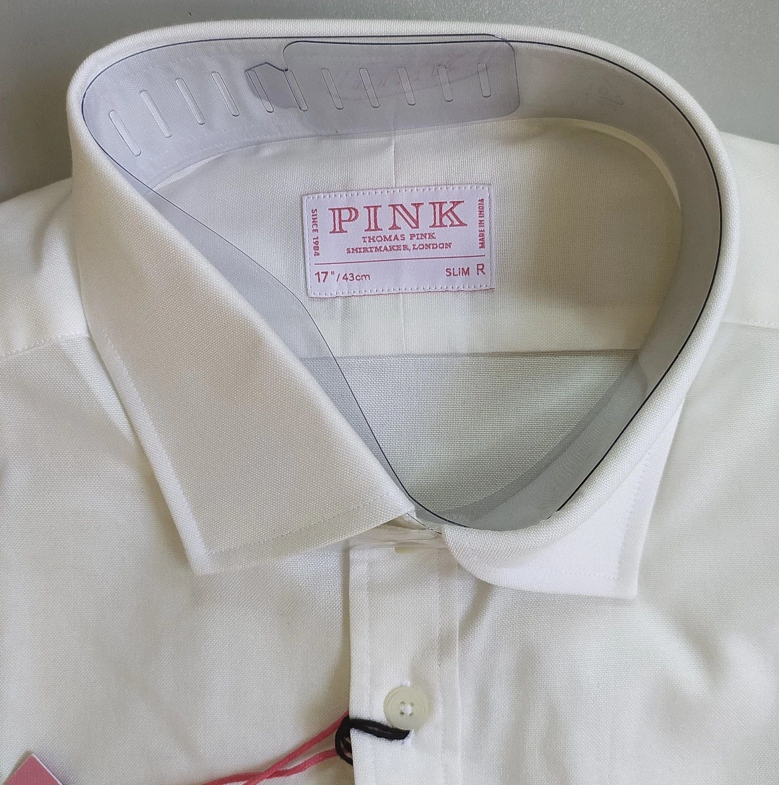 Thomas Pink Thomas Pink Slim Fit Formal Cotton Oxford Shirt T 0031 Size US L / EU 52-54 / 3 - 3 Thumbnail