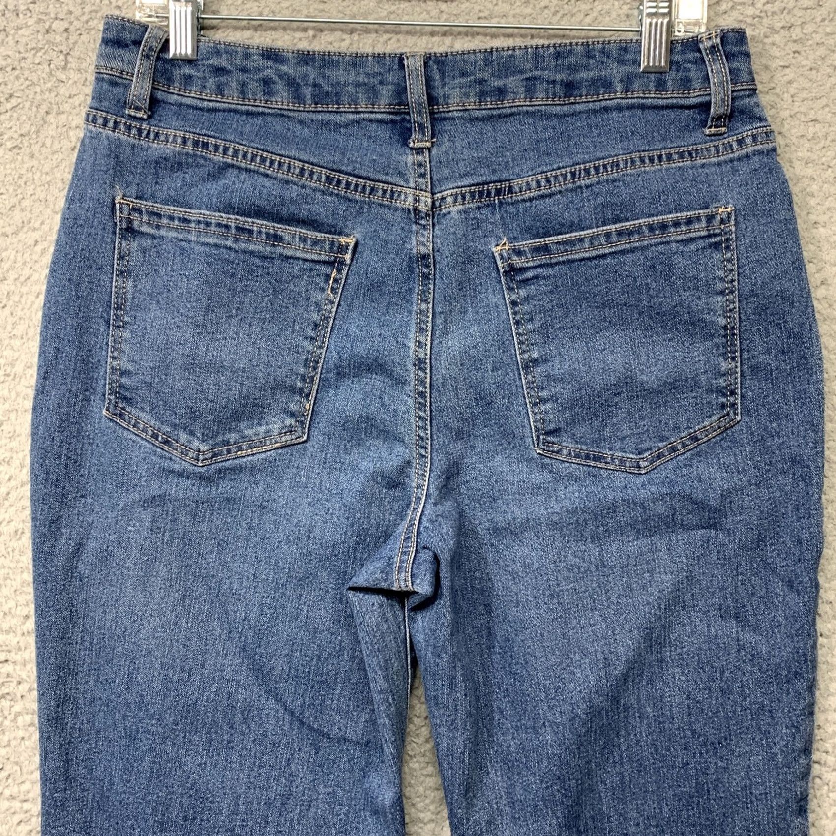 Vintage No Boundaries Ankle Jeans Women’s Size 11 Stretch Denim Straight Blue 5-Pockets Jeans Women Regular Size 11 Blue Stretch Size 32" / US 10 / IT 46 - 5 Thumbnail